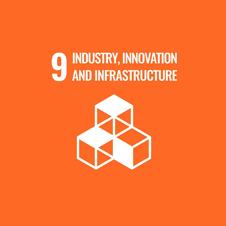 sdg_angepasst fr deuter_0016_E-WEB-Goal-09 orange, graphic, cubes, geometry, abstract