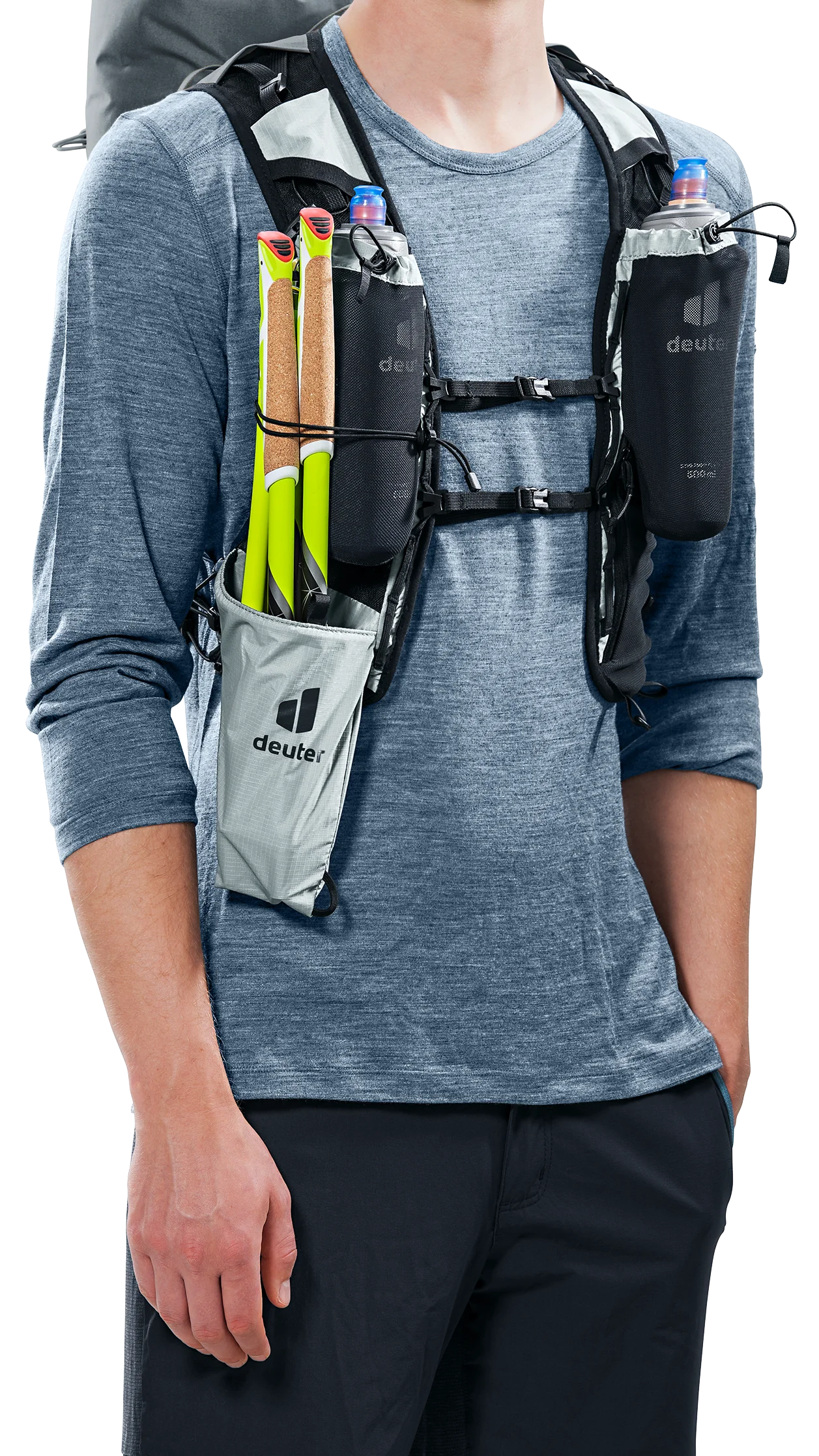 T-Shirt, Bag, Person, Vest, Backpack