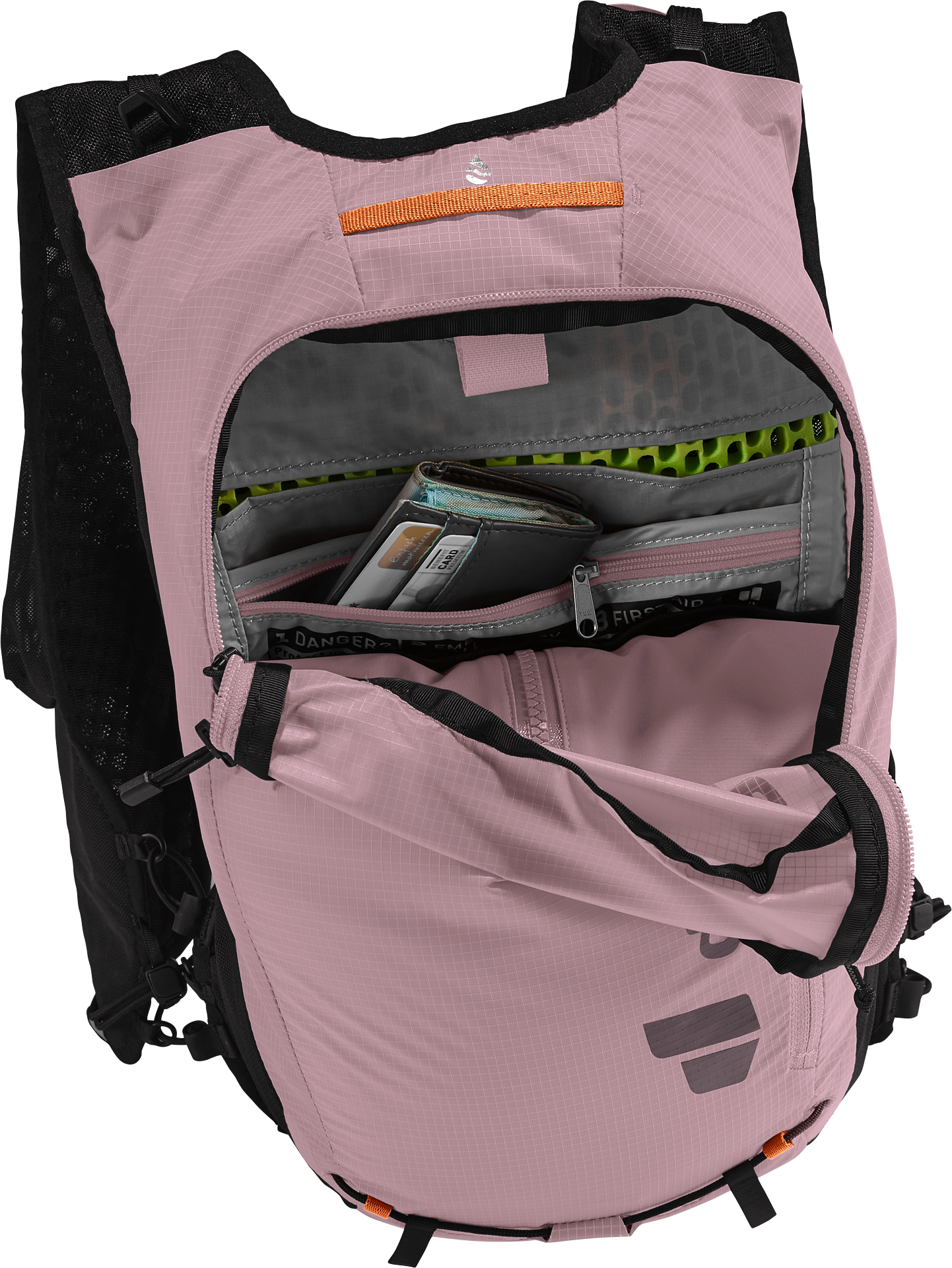 Ascender 7 backpack, pink, multi-pocket, zippered, front pocket