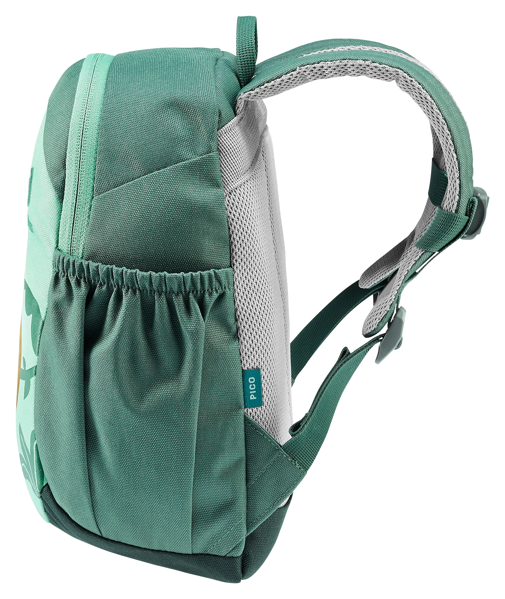 Bag, Backpack, backpack, green, mesh, side pocket, adjustable straps