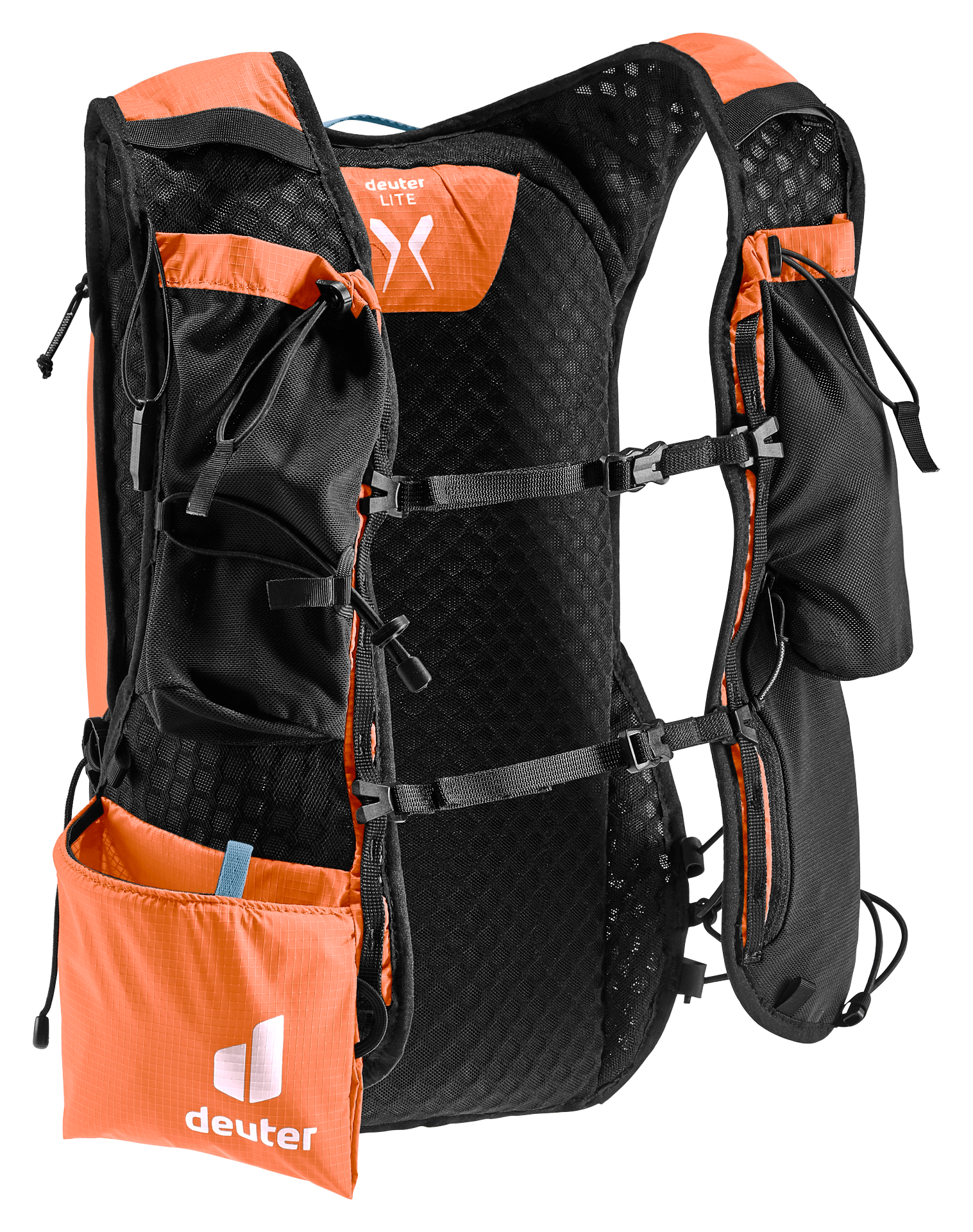 Ascender 7 backpack, hydration, orange, mesh, straps