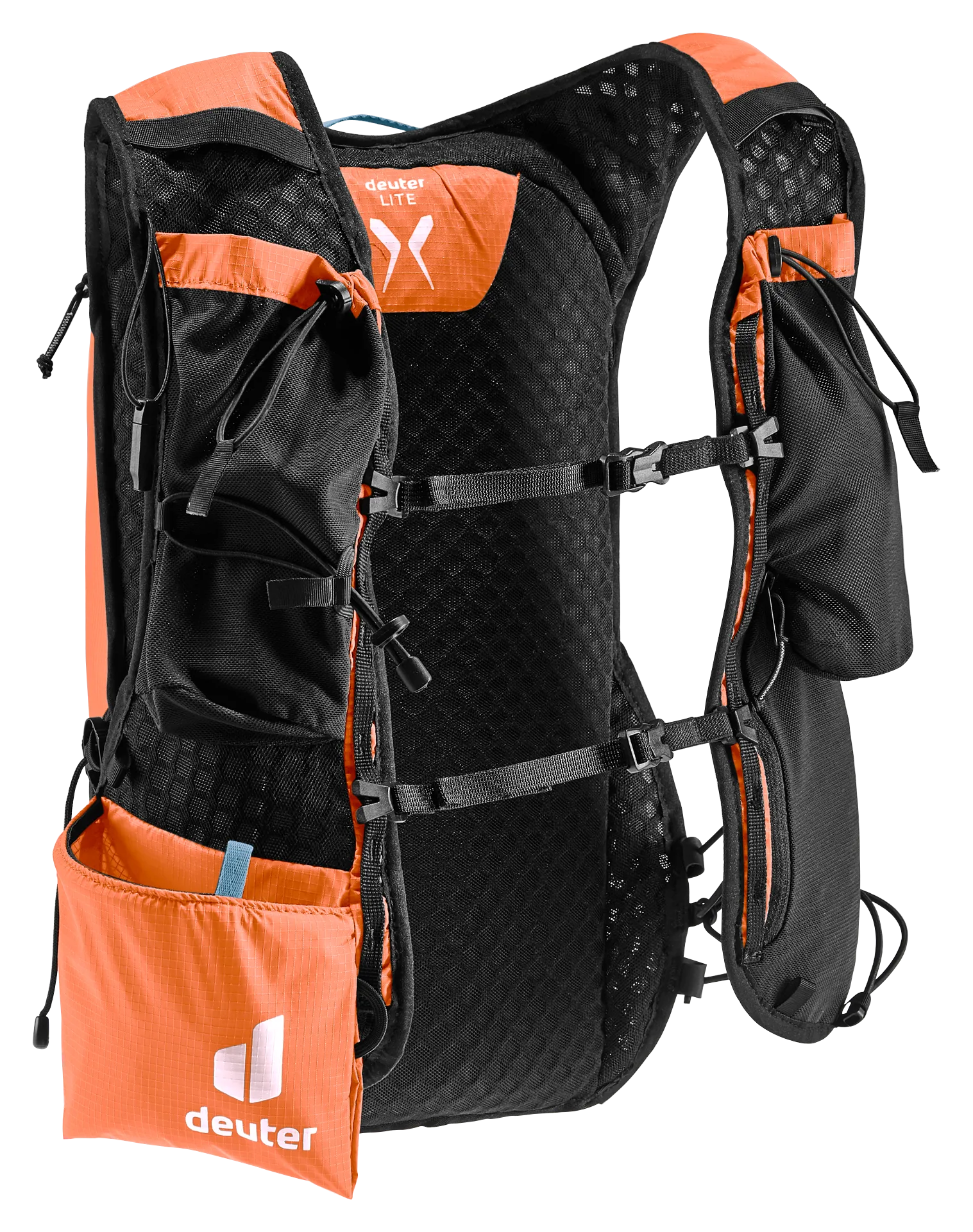 backpack, hydration, orange, mesh, straps