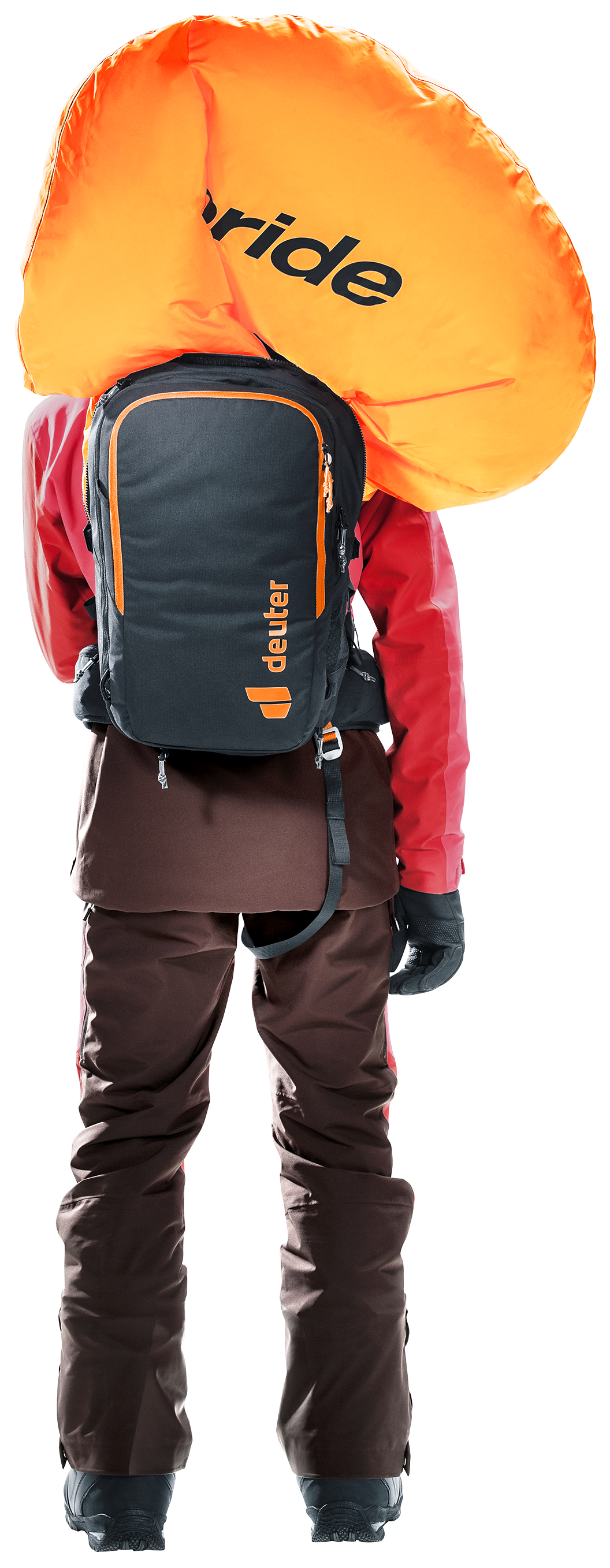 Alproof Ride 16 SL Bag, Person, Backpack, Clothing, Glove, parka, backpack, orange parachute, mountaineering, gloves