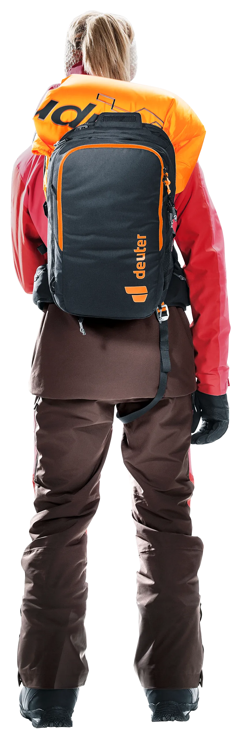 Bag, Person, Backpack, Clothing, Glove, backpack, travel, outdoor, orange-accent, ultralight