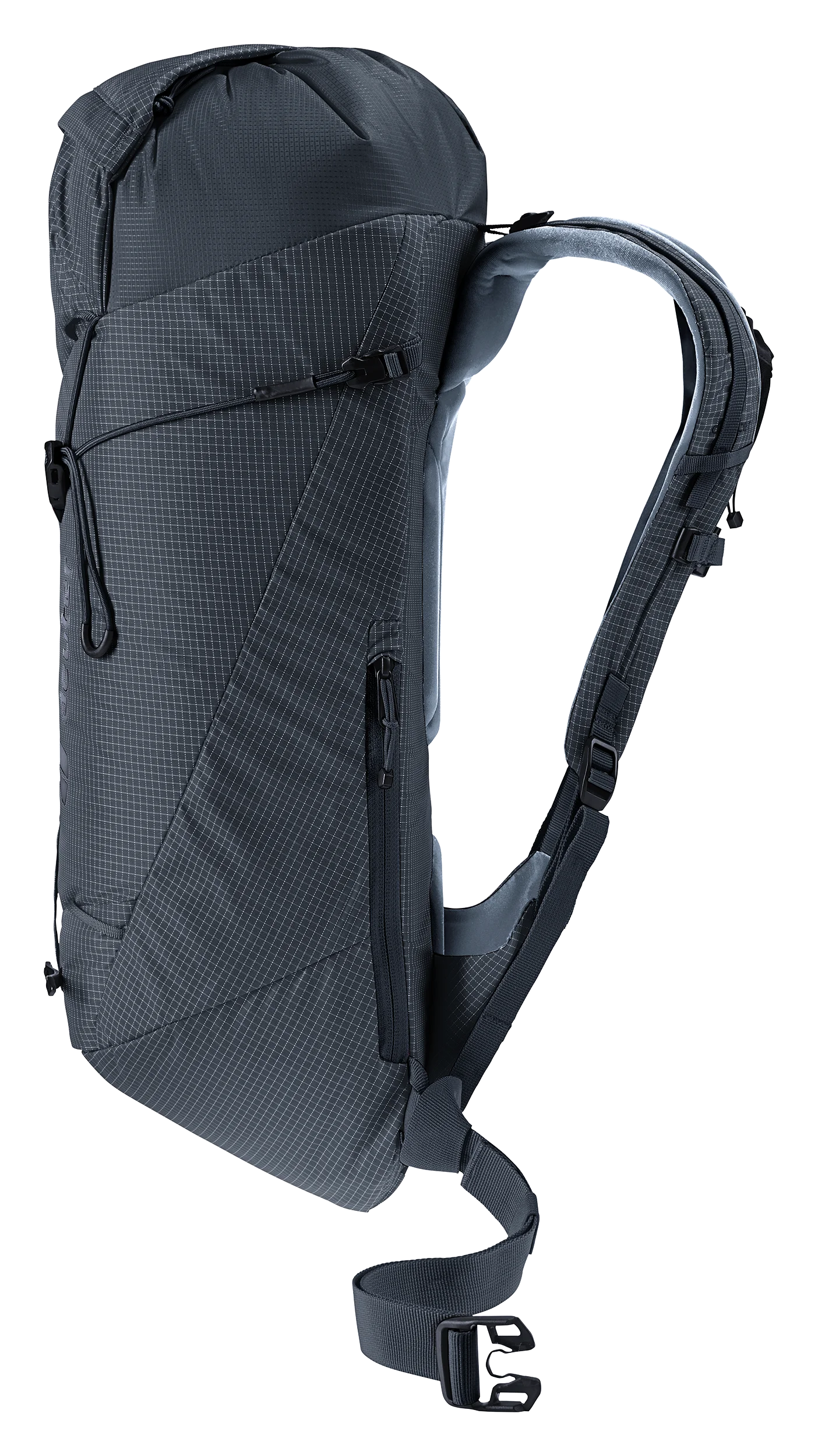 backpack, hiking backpack, gray, shoulder straps, compact
