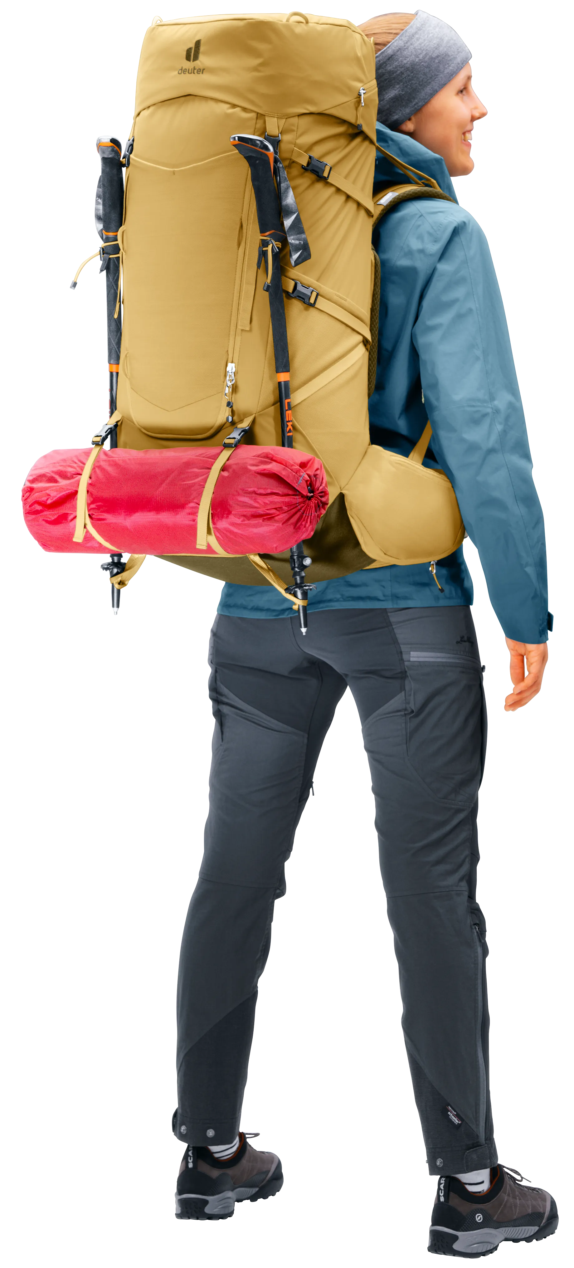 Aircontact Core 55+10 SL - Backpacking packs - savanna nori