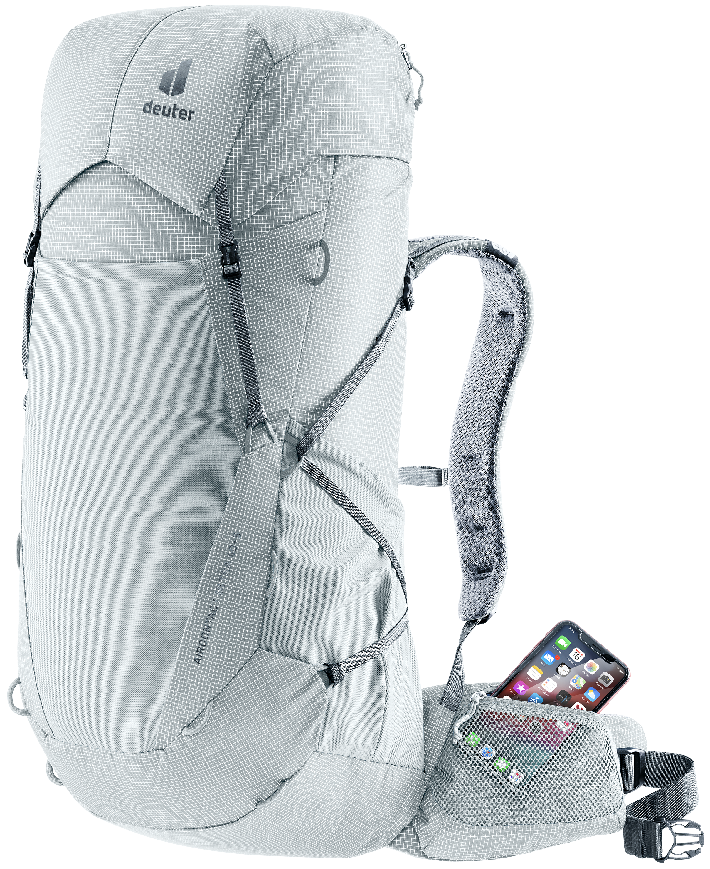 Aircontact Ultra 40+5 - Backpacking packs - tin shale