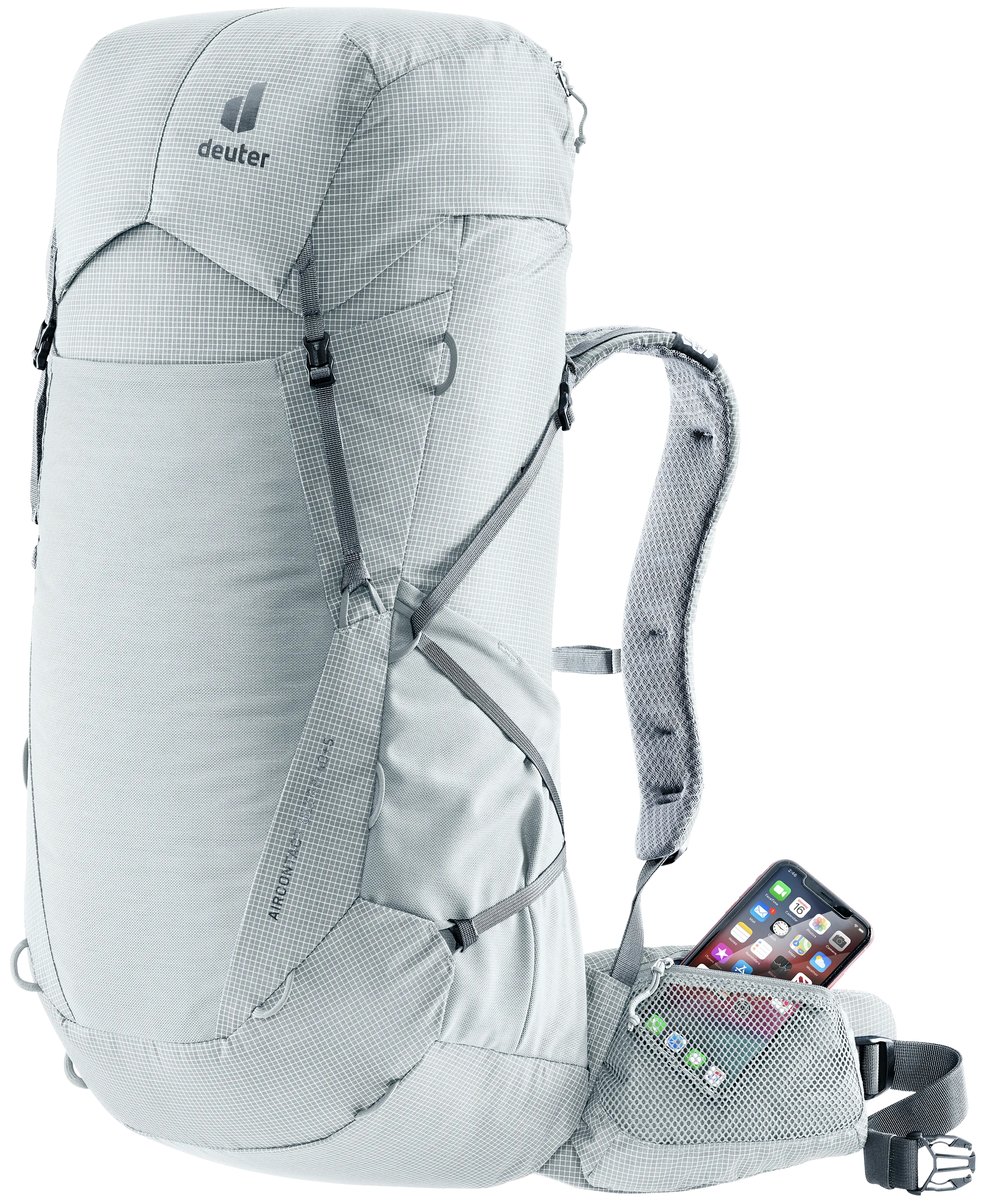 Aircontact Ultra 40+5 - Backpacking packs - tin shale