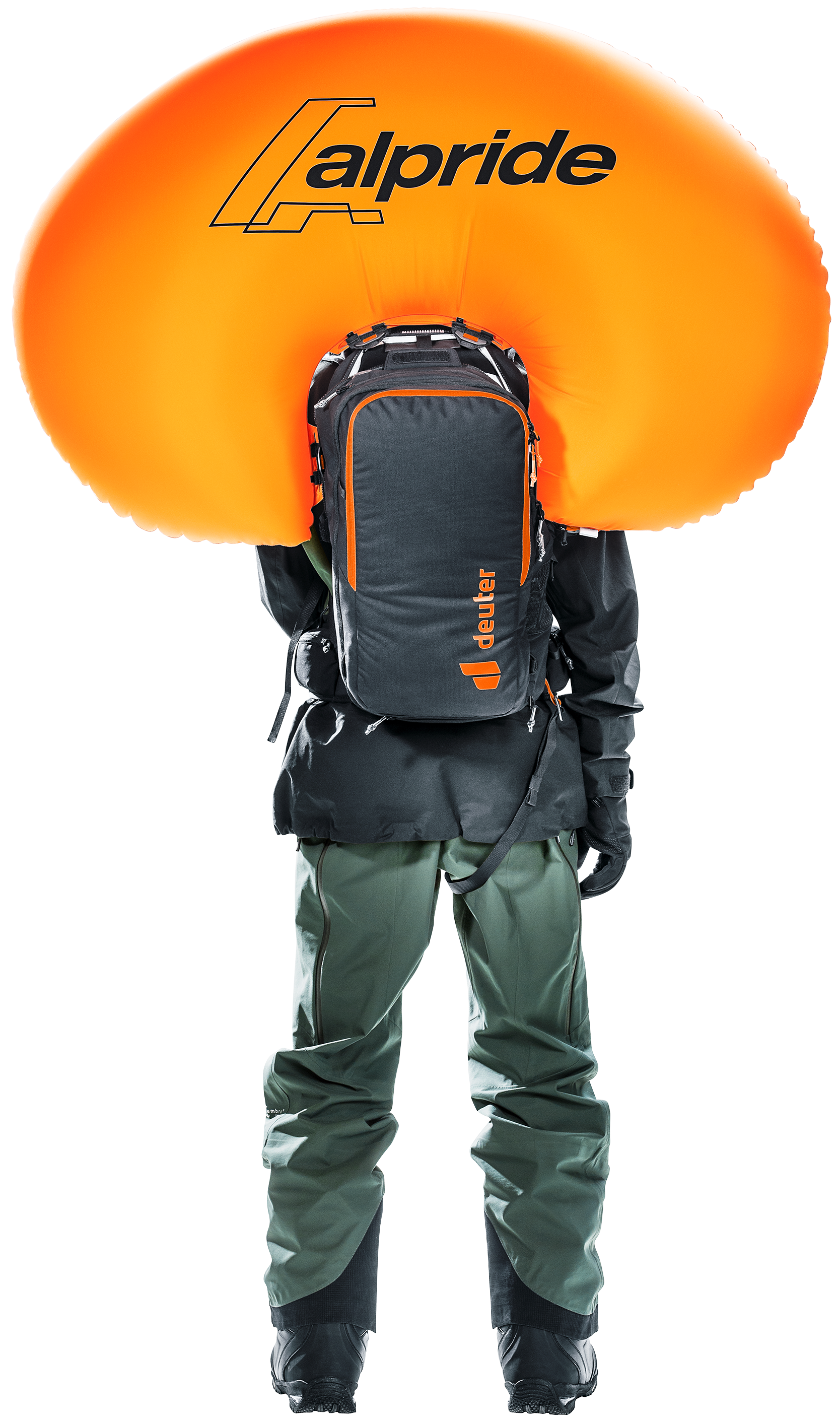 Alproof Ride 18 Bag, Backpack, Person, paraglider, paragliding pack, backpack, paraglider harness, orange wing