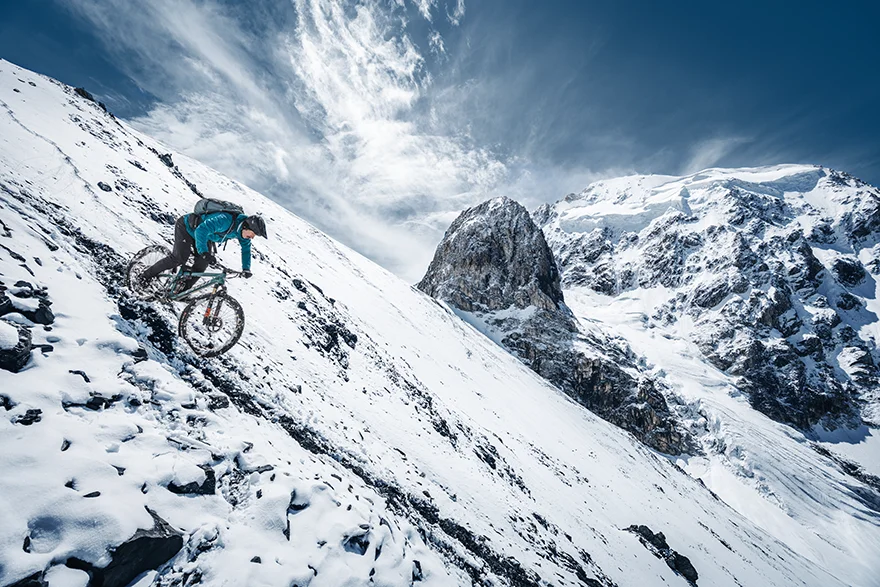 Slope, Person, Bicycle, Vehicle, Cycling