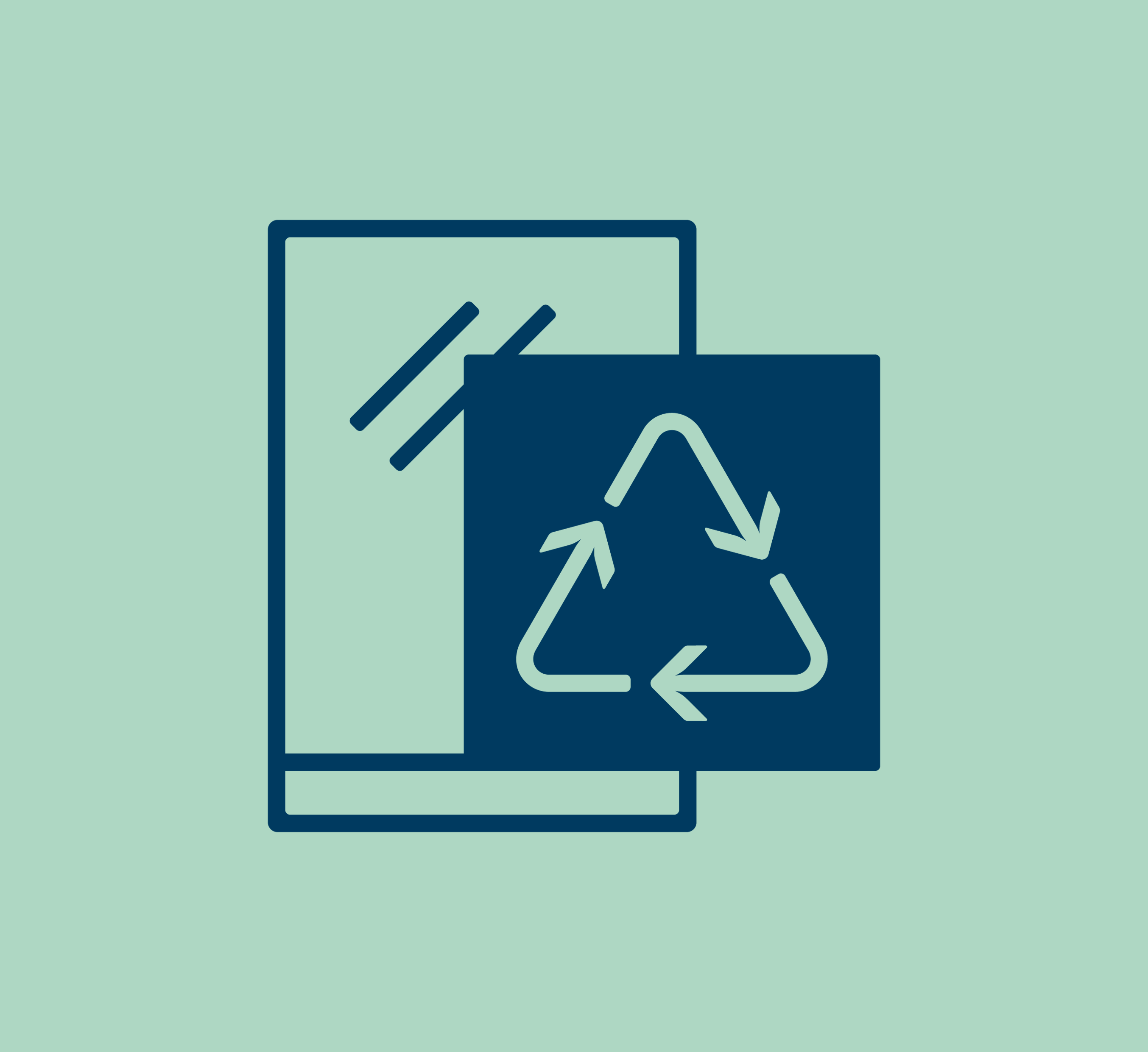 recycling symbol, recyclable packaging, recycling icon, blue graphic
