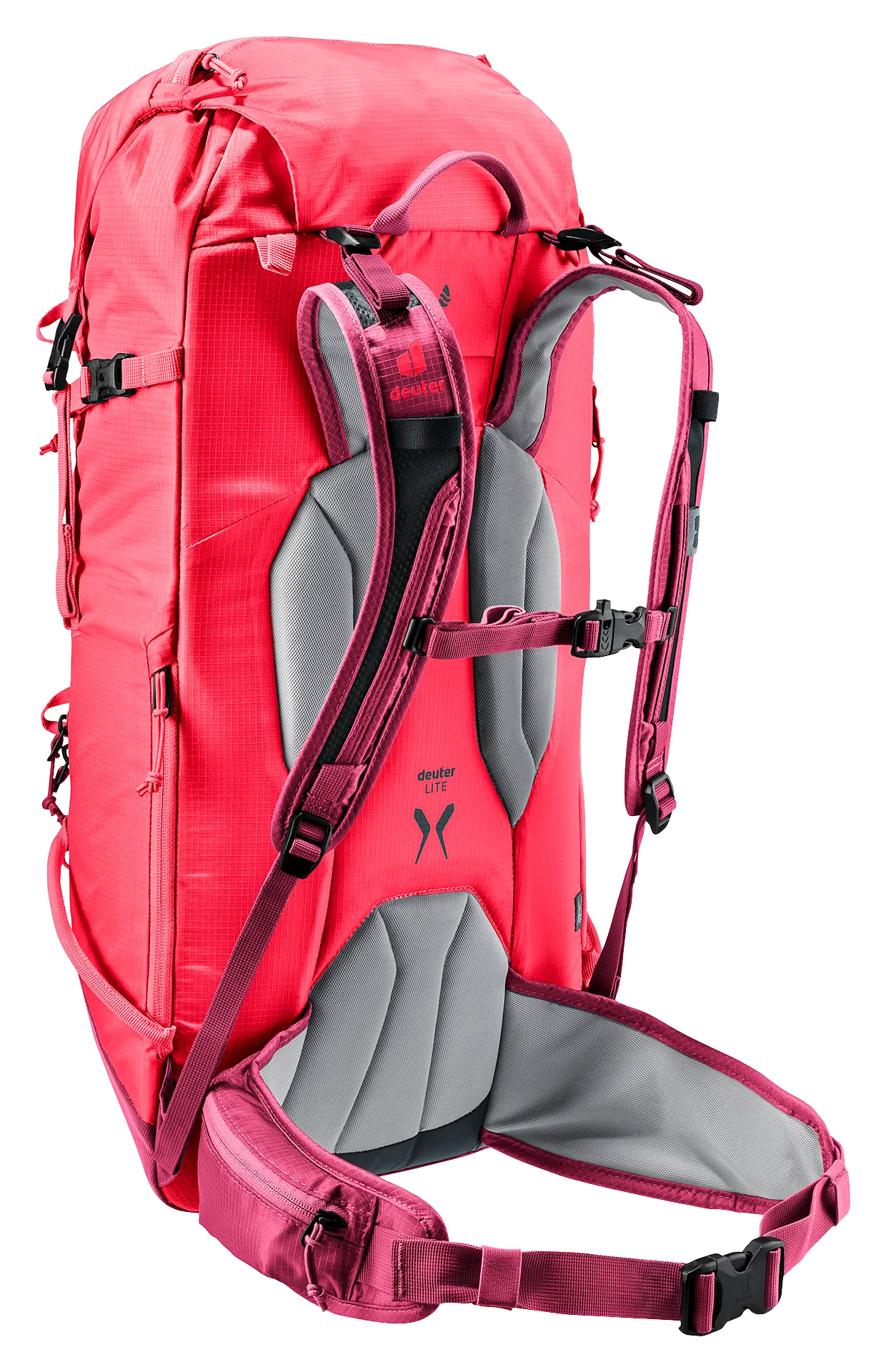 Bag, Backpack, backpack, hiking, pink, shoulder straps, padded back