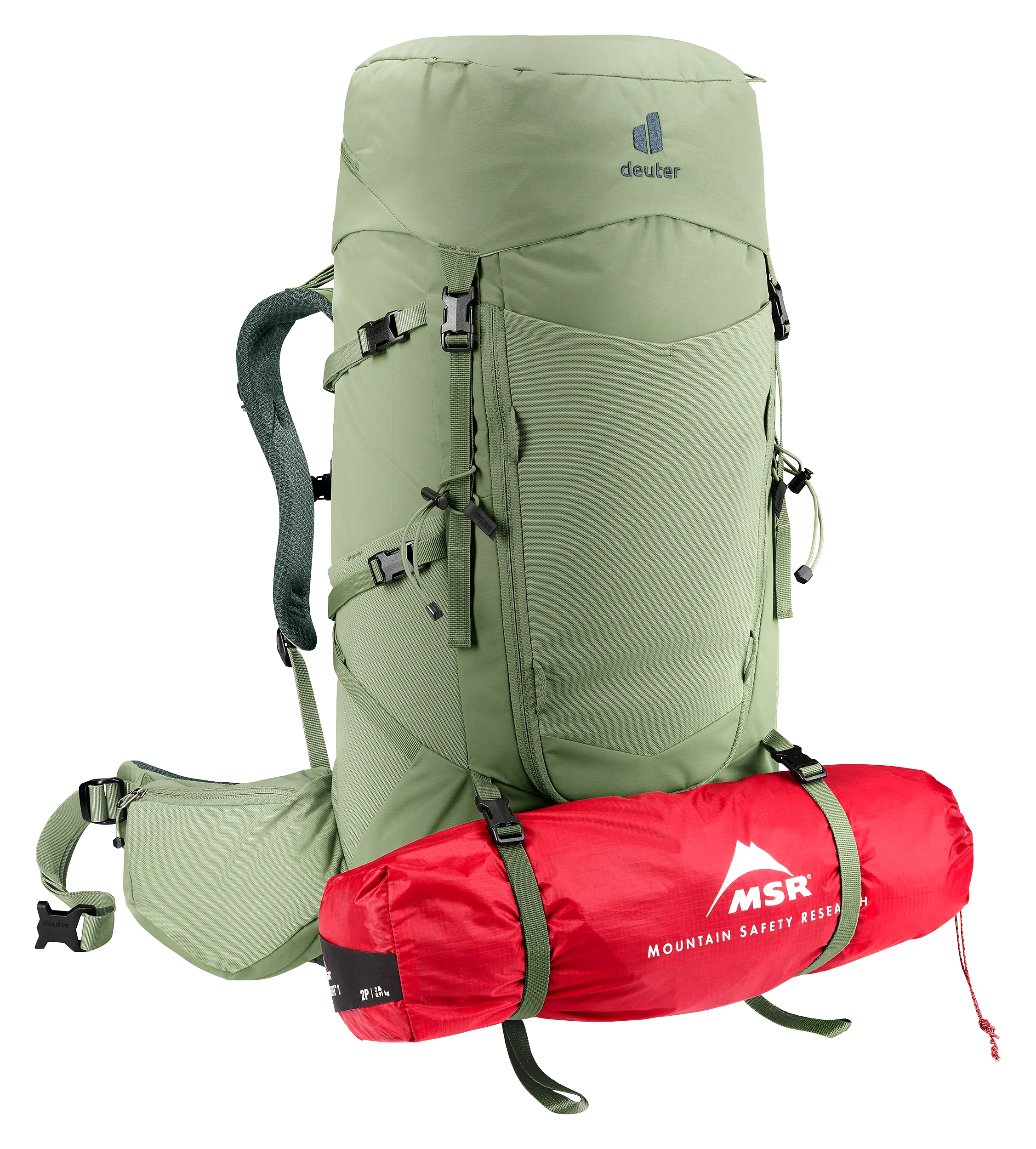 Aircontact Core 45+10 SL - Backpacking packs - grove ivy