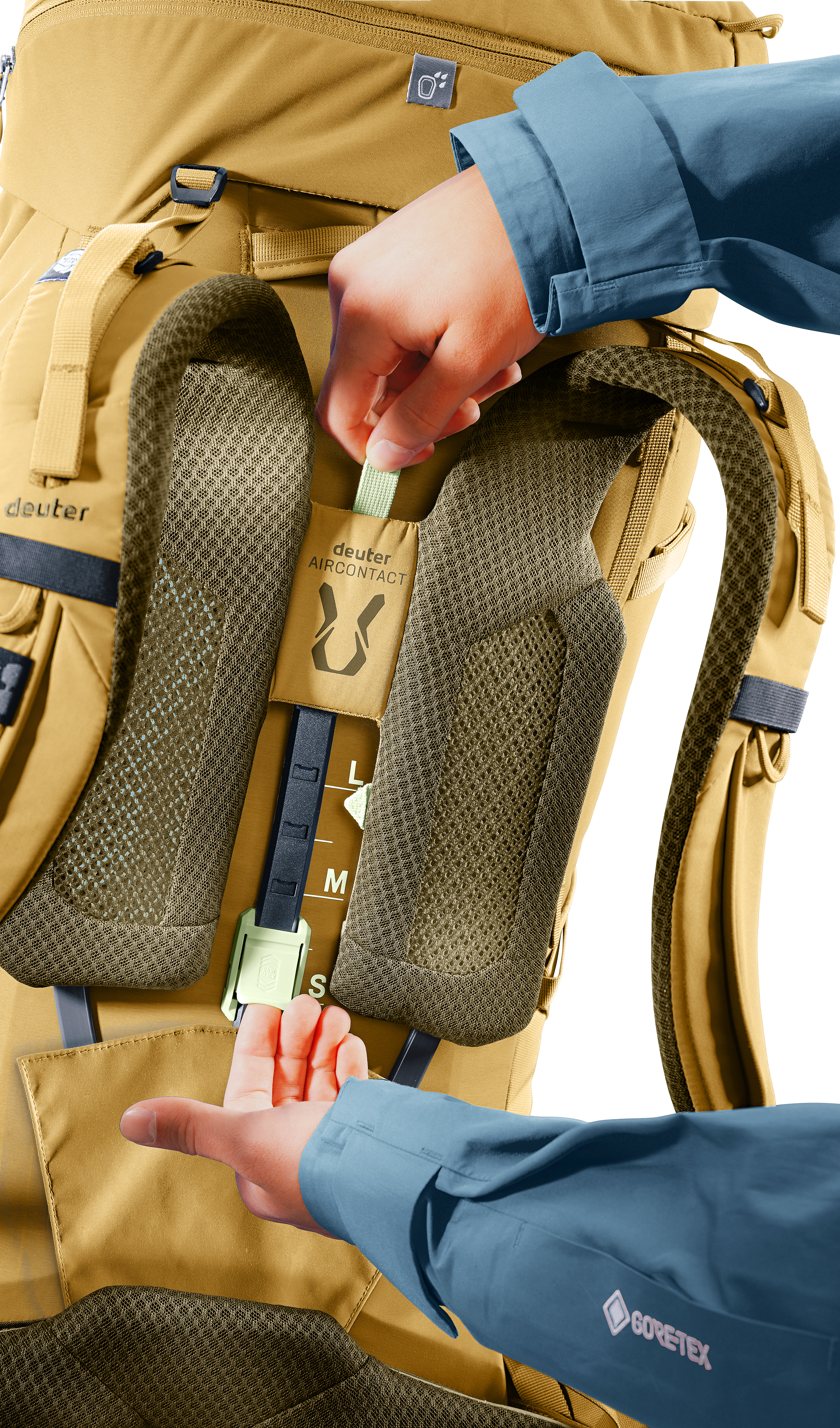 Aircontact Core 60+10 - Backpacking packs - savanna nori