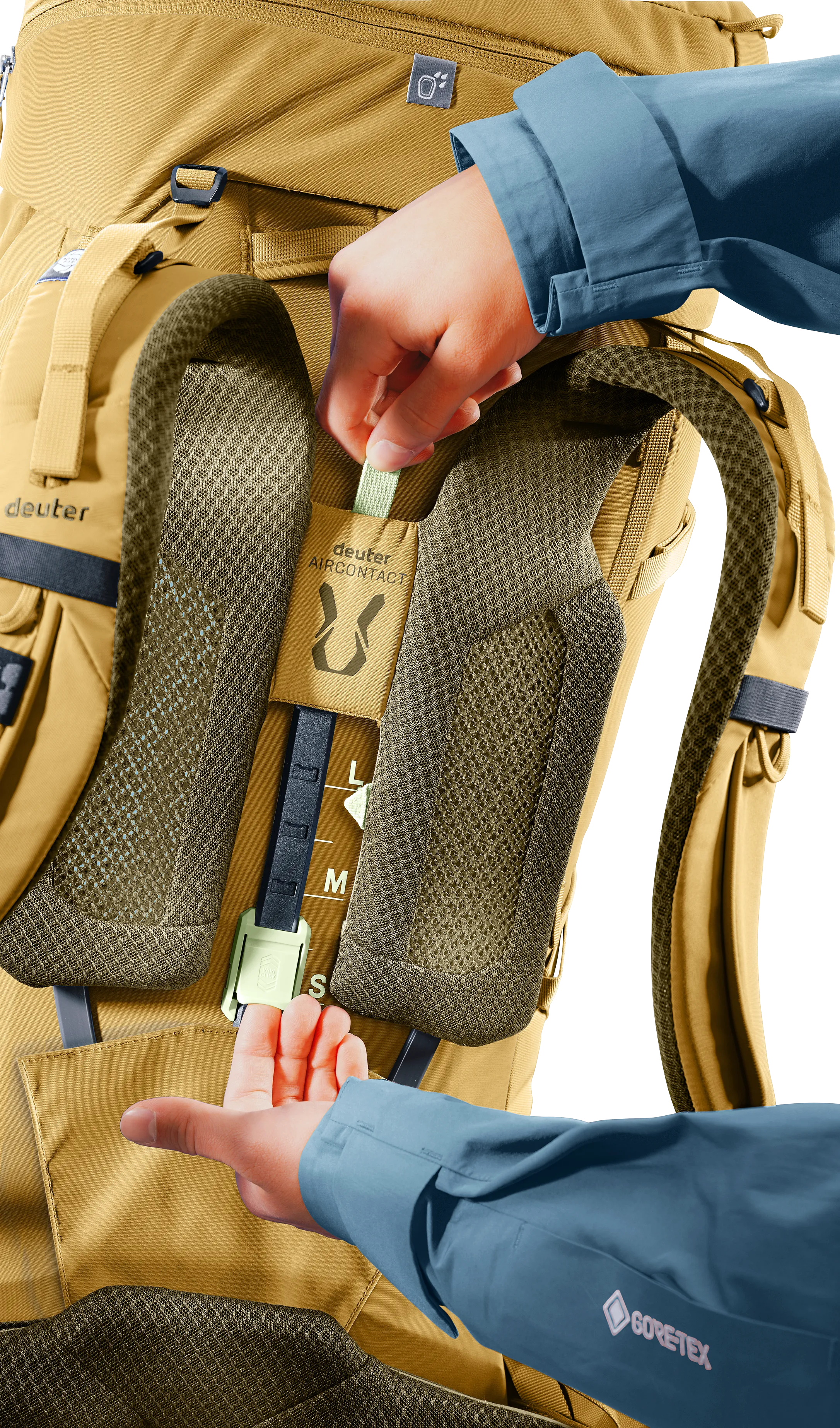 Aircontact Core 60+10 - Backpacking packs - savanna nori