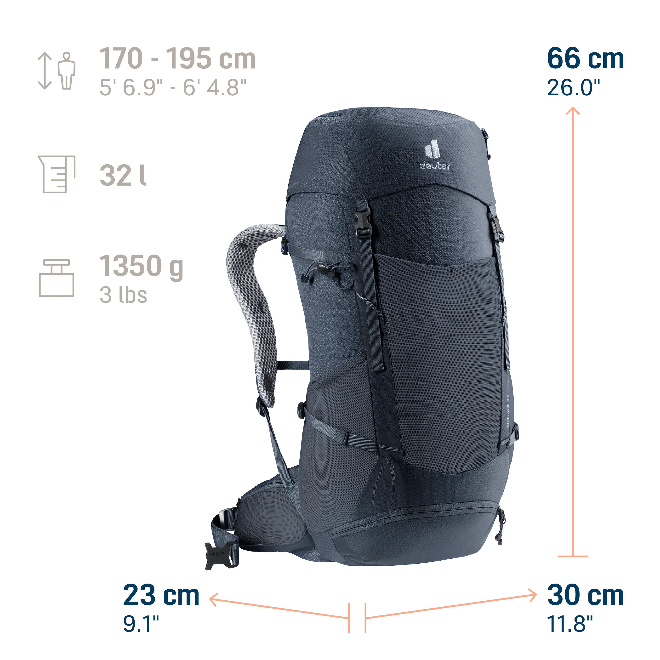 backpack, hiking, daypack, external-frame, black/dark-gray