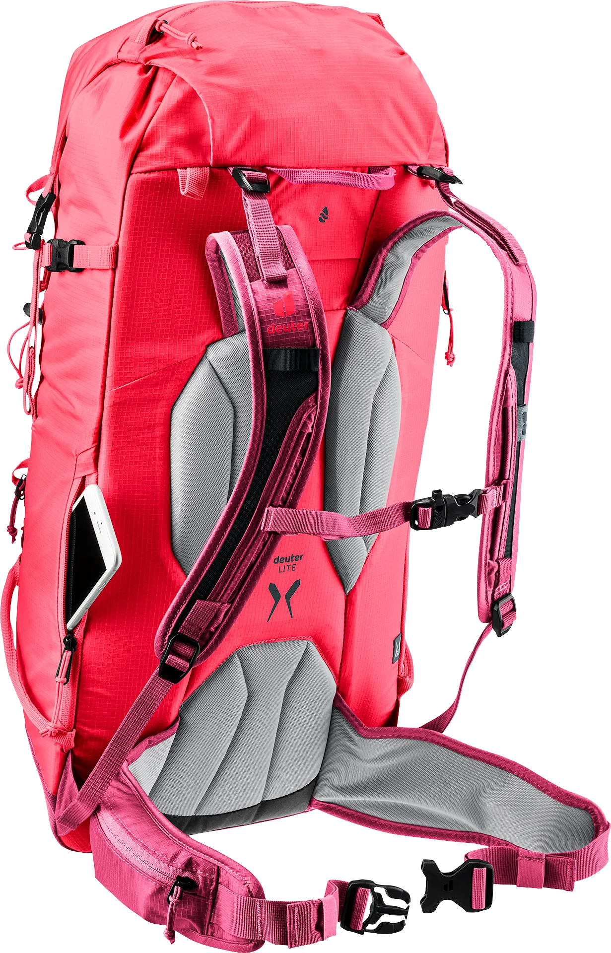 Bag, Backpack, backpack, rucksack, hydration-capable, padded-shoulder-straps, pink