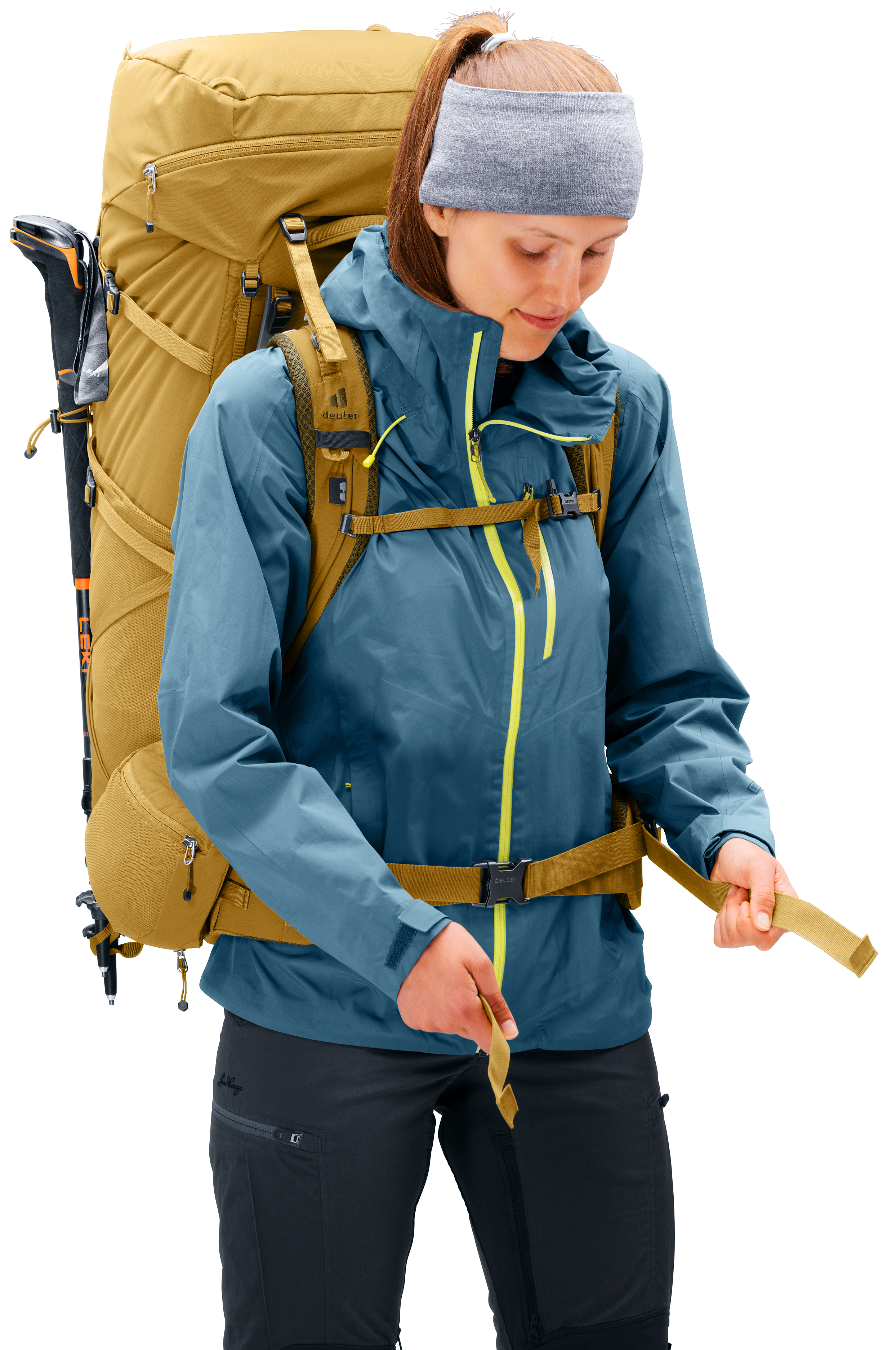 Aircontact Core 55+10 SL - Backpacking packs - savanna nori