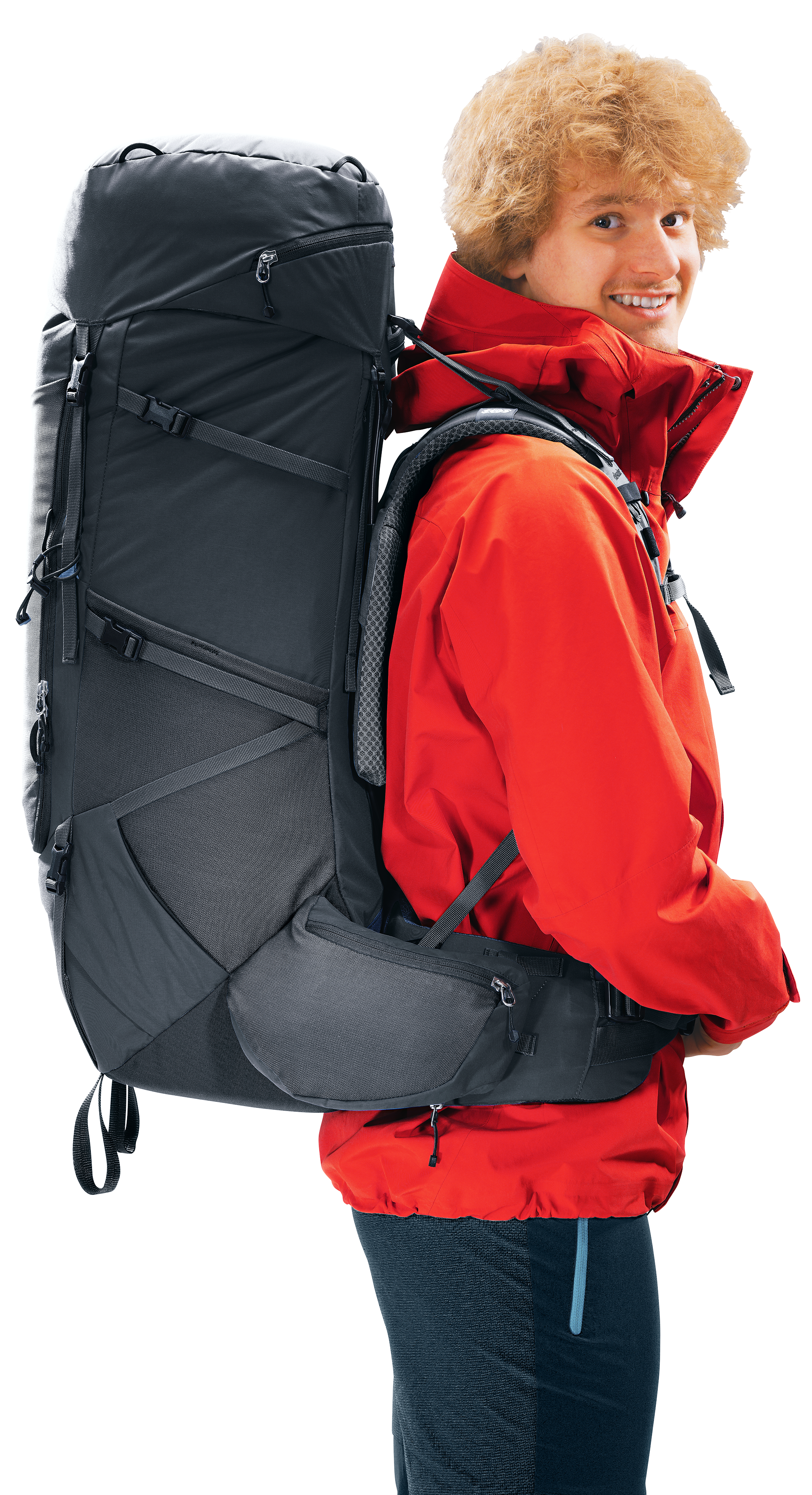 Aircontact Core 60+10 - Backpacking packs - l black