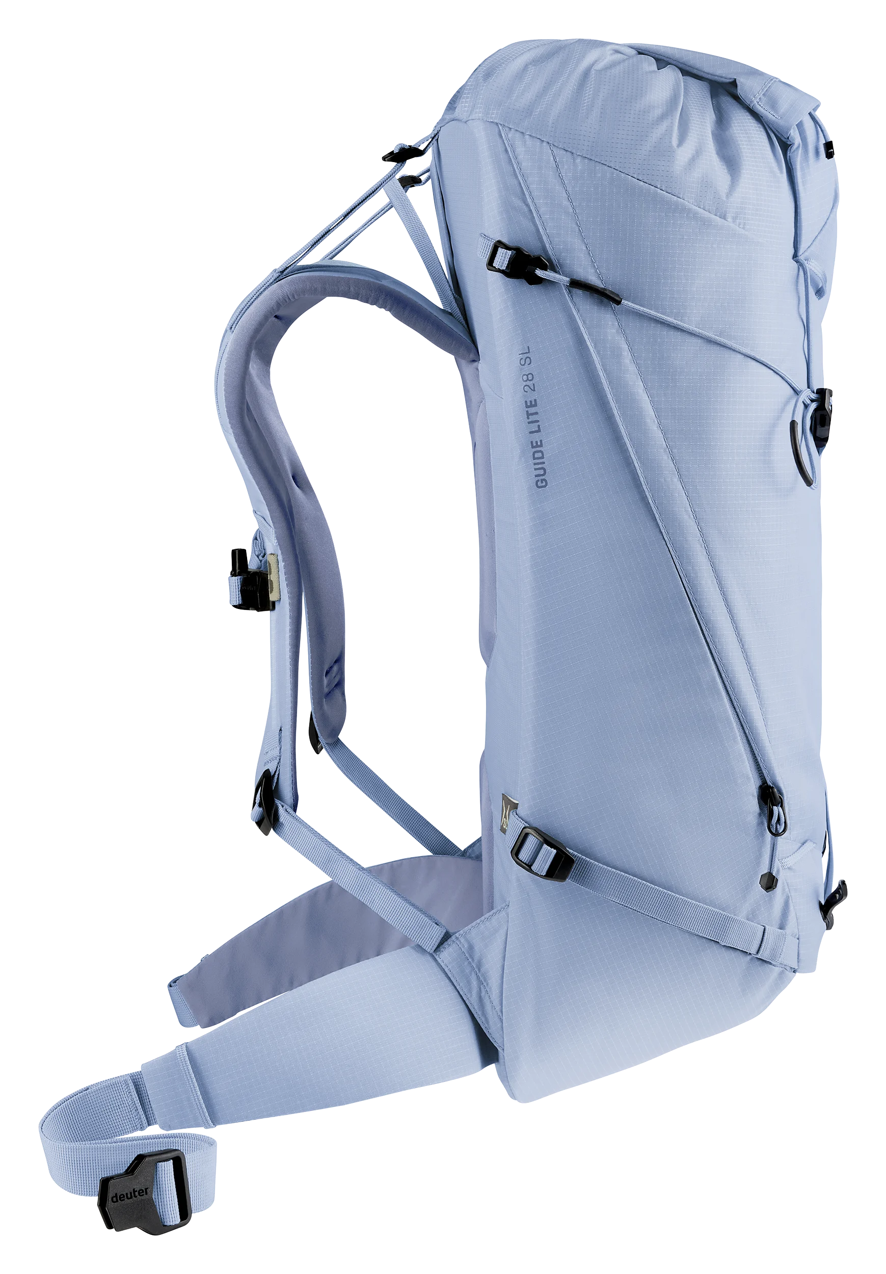 backpack, hiking, rucksack, light blue, ergo shoulder straps