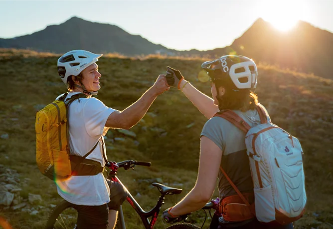 Basecamp_MTB_Headline-Image-Text_668x459px-1 Person, Backpack, Bag, Bicycle, Handbag