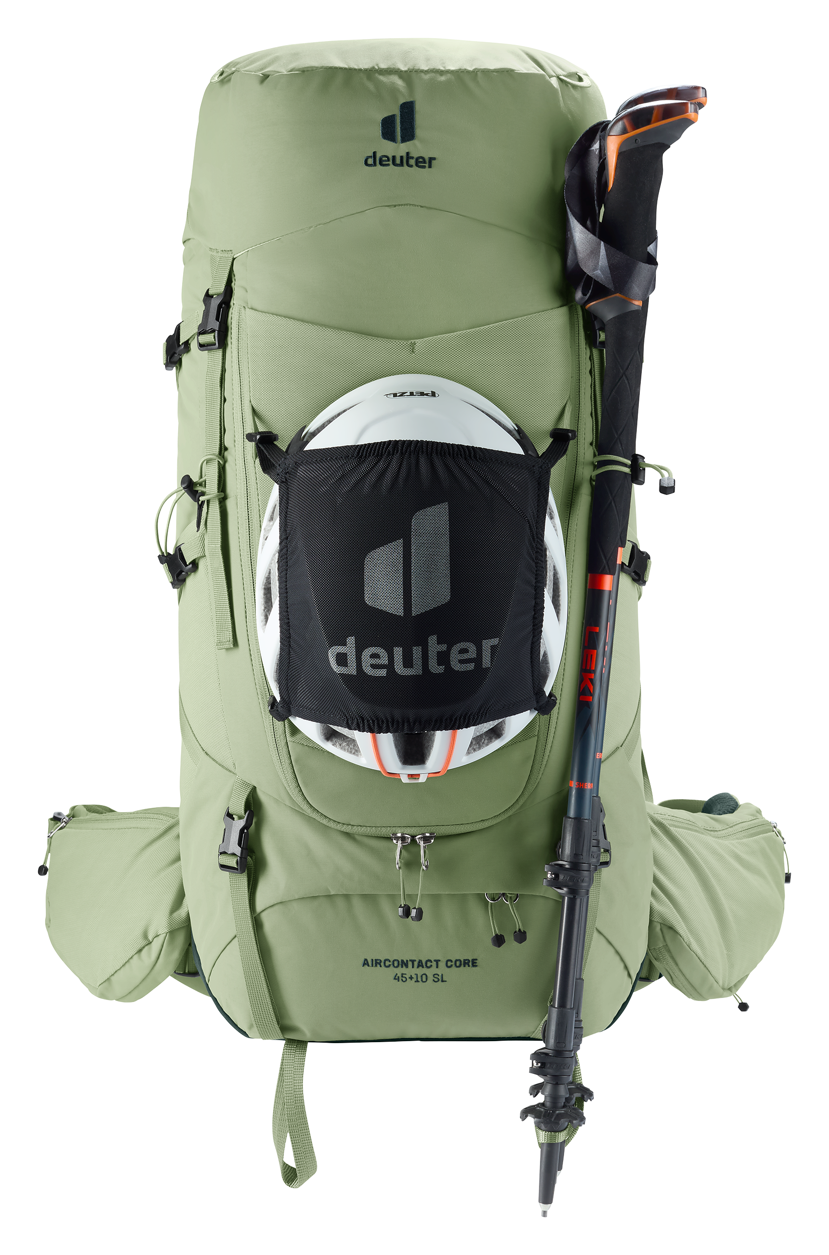 backpack, outdoor, green, trekking, hiking, backpack, hiking, green, external-attachment, helmet-casual