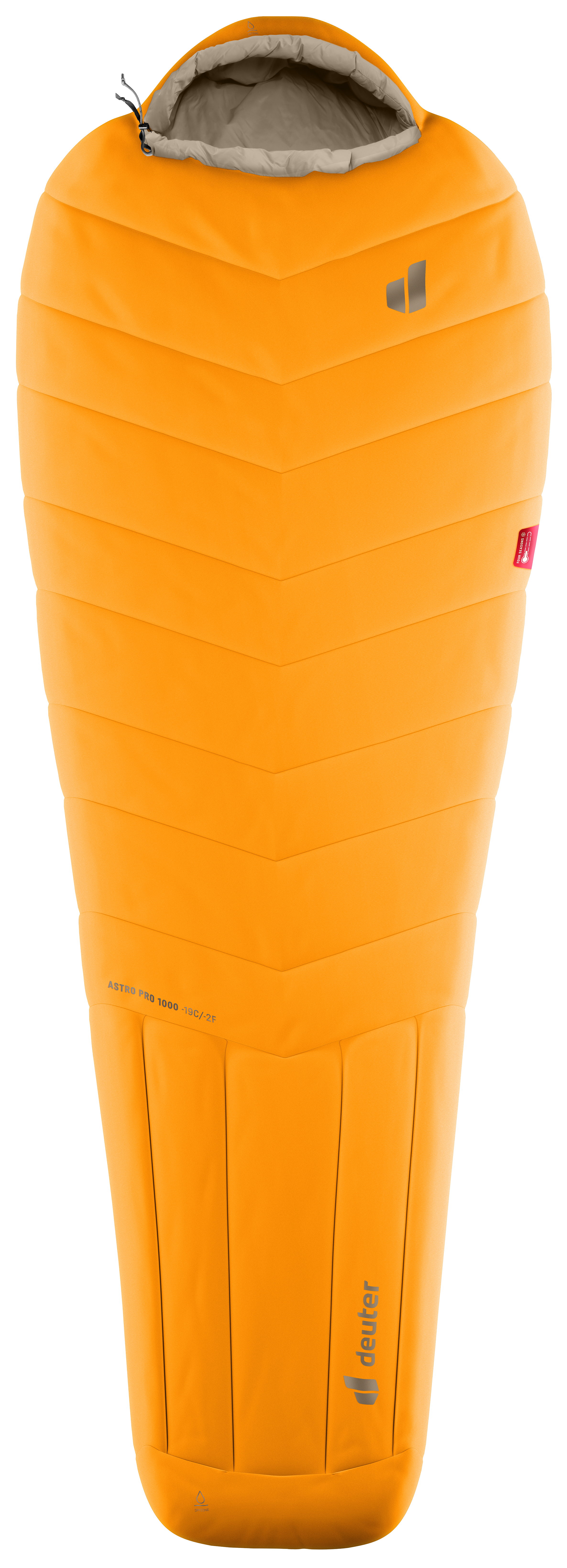 deuter ドイター　アストロ550ダウンスリーピングバッグ オレンジ Astro Pro 1000 -19C/-2F | magma-titanium | Reißverschluss Links