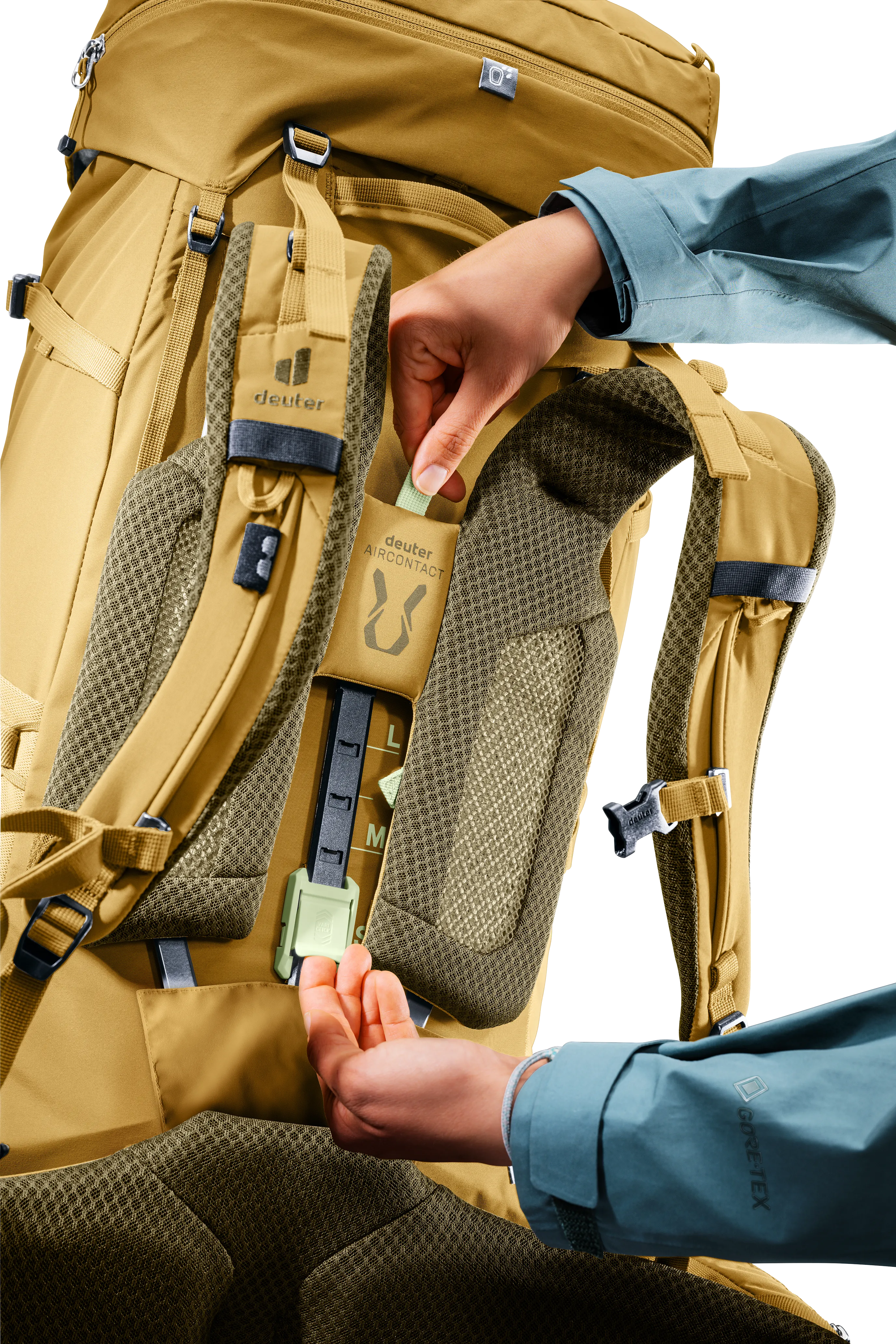 Aircontact Core 55+10 SL - Travel backpacks - savanna nori