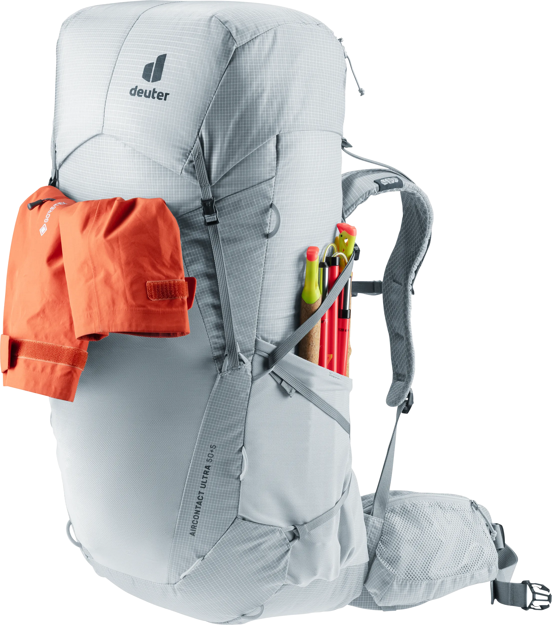 Aircontact Ultra 50+5 - Backpacking packs - tin shale