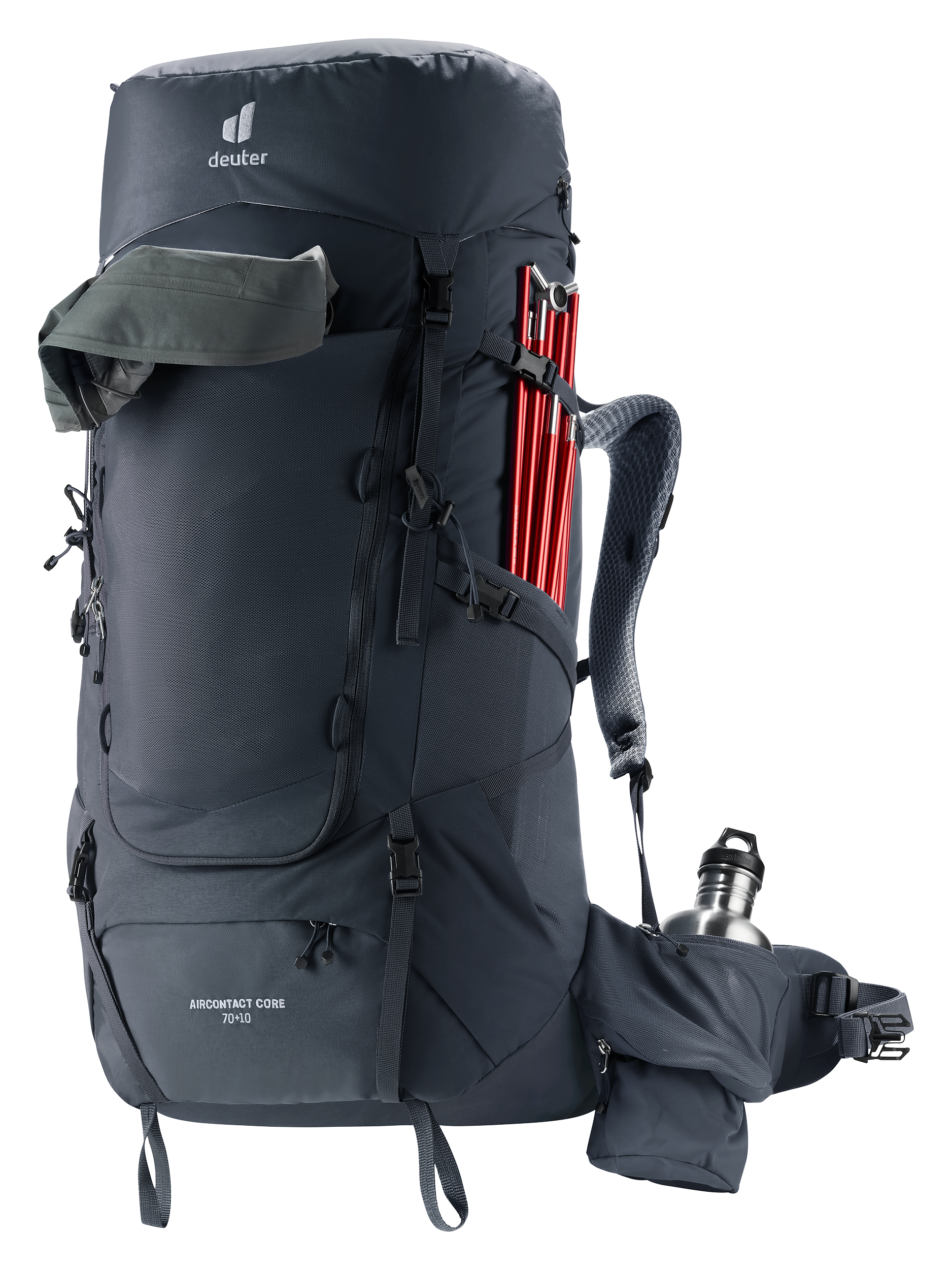 Aircontact Core 70+10 - Backpacking packs - l black