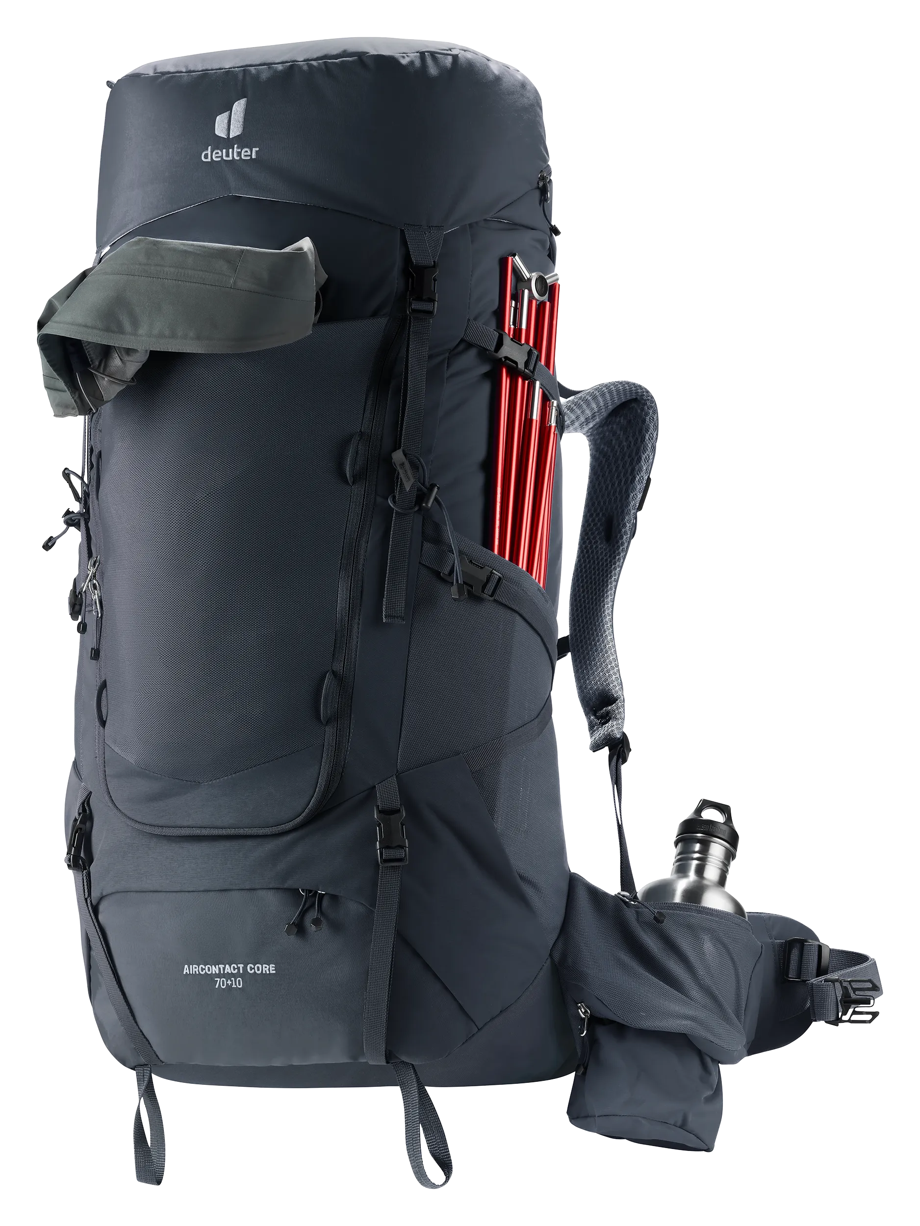 Aircontact Core 70+10 - Backpacking packs - l black