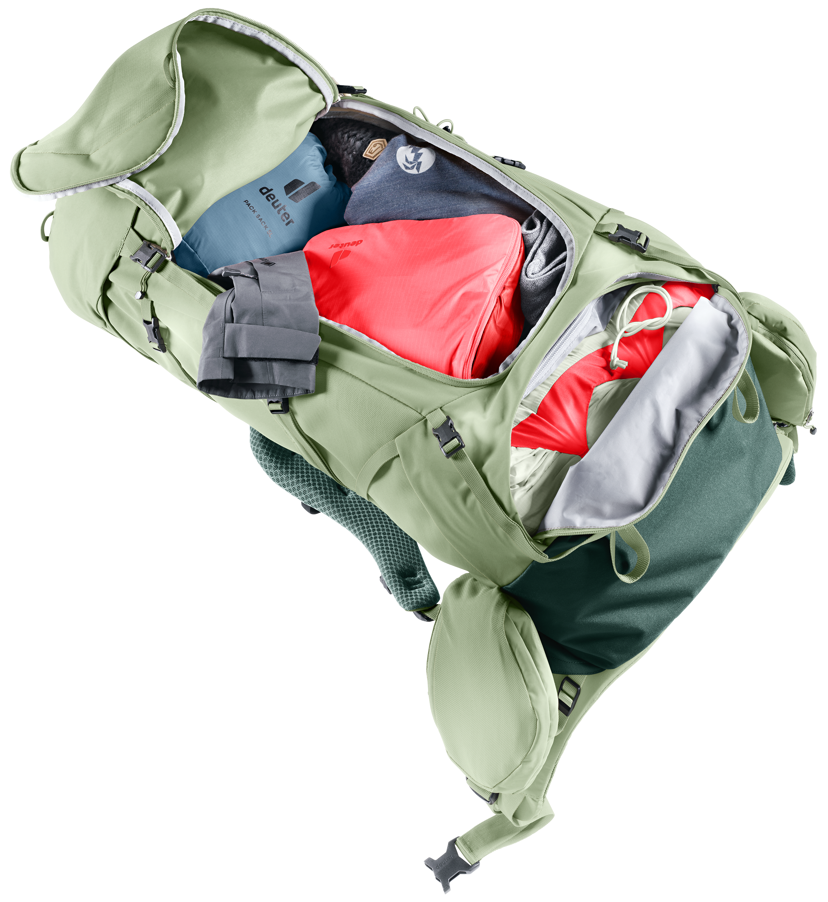 Aircontact Core 55+10 SL Aircontact Core 55+10 SL - Backpacking packs - grove ivy