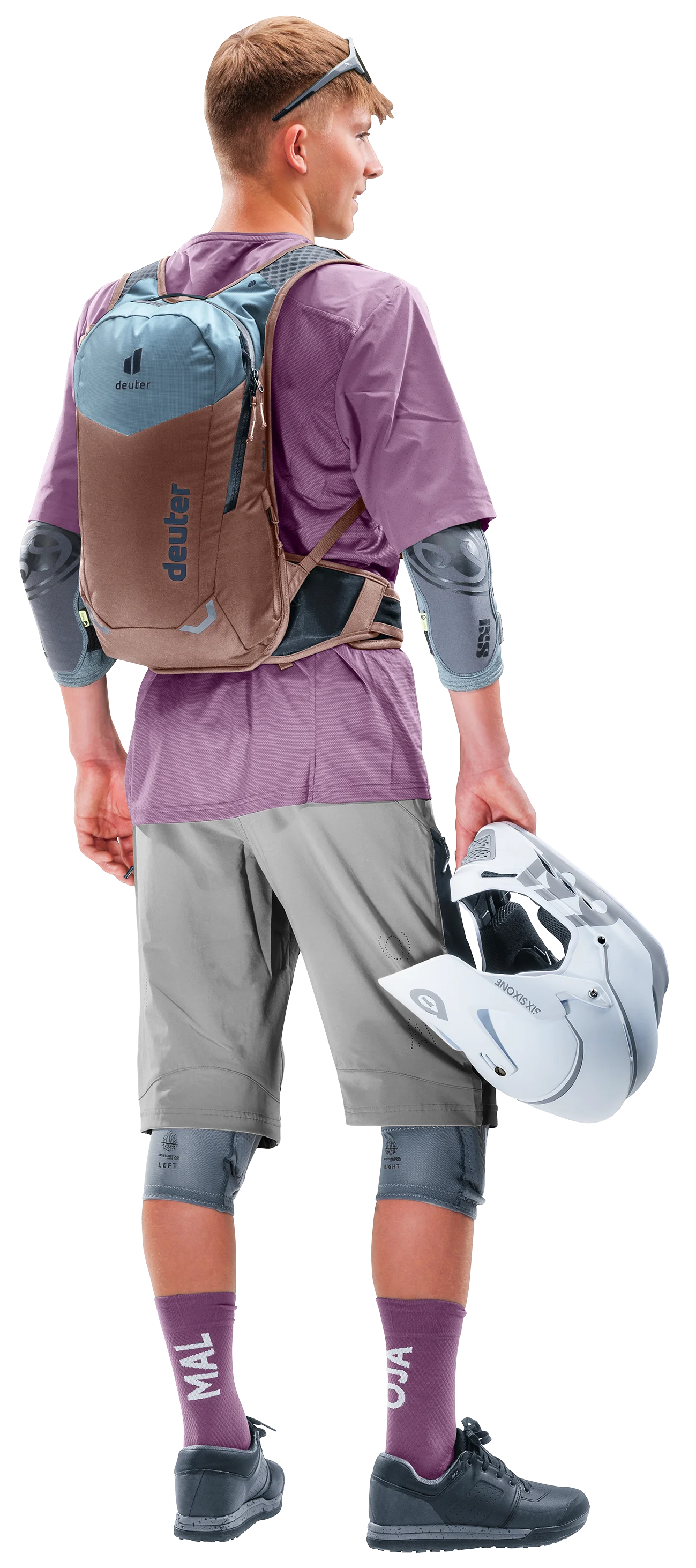 Bag, Shorts, Shoe, Person, Backpack