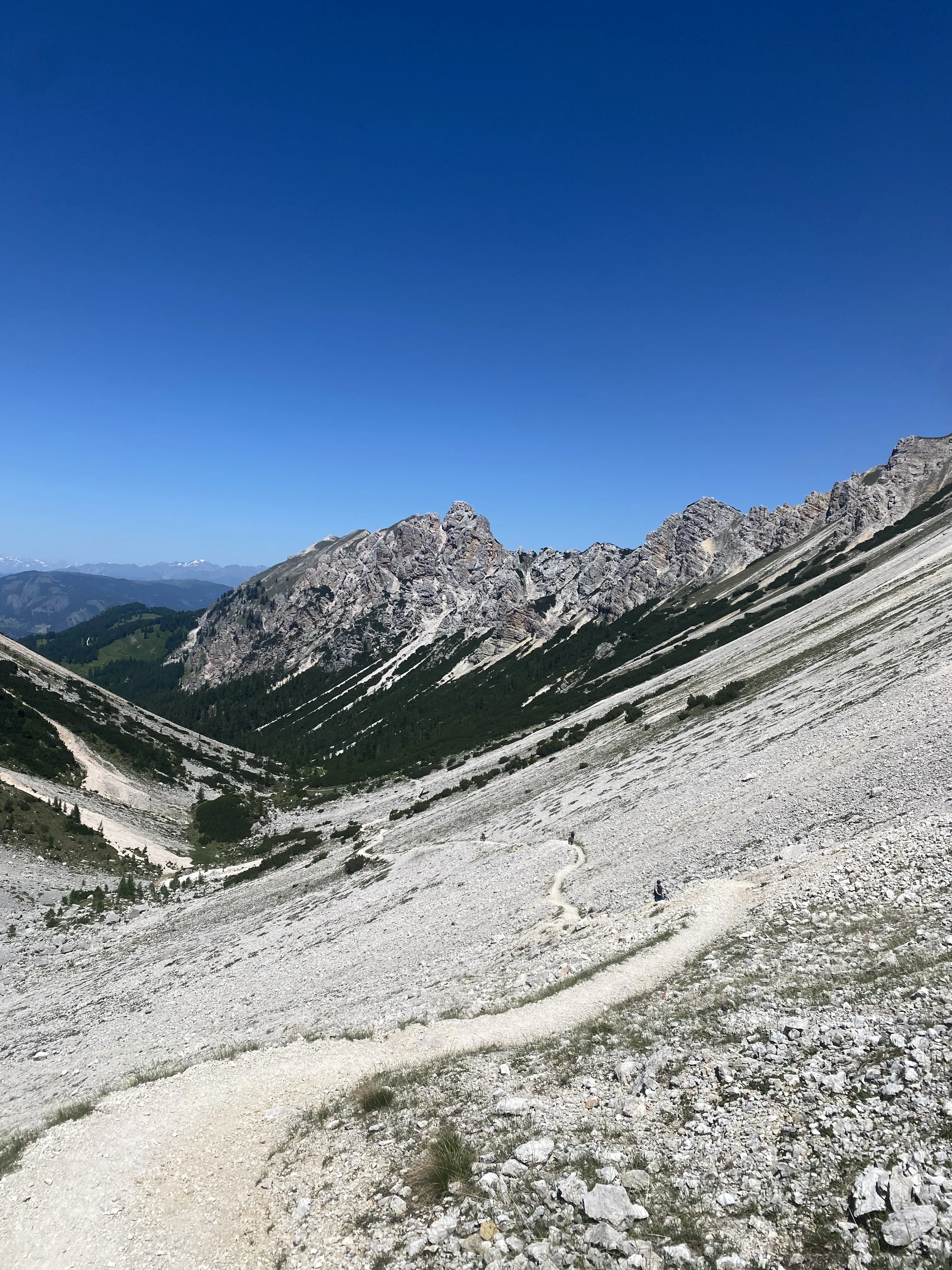 mountains, trail, landscape, rocky, hiking path