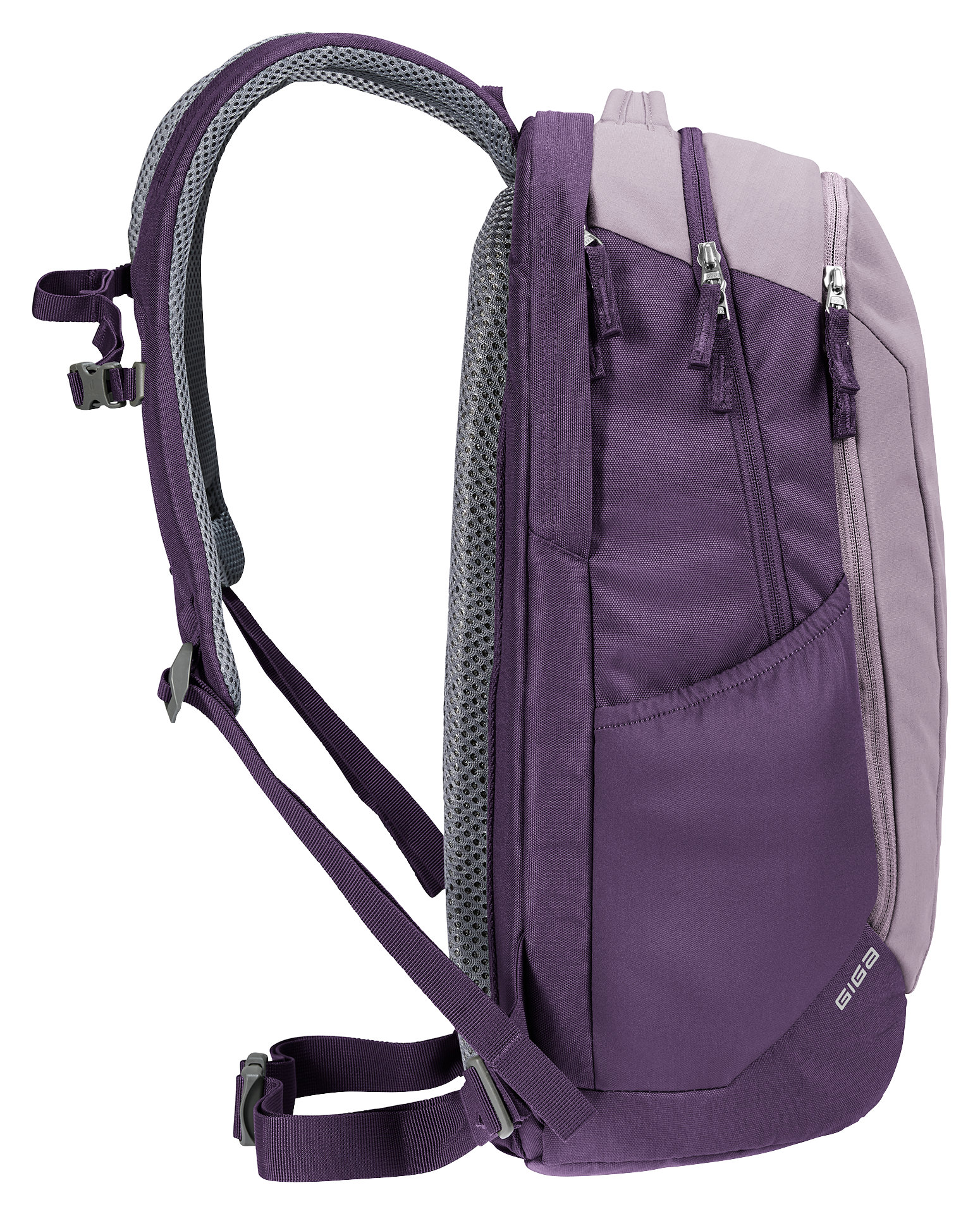 Bag, Backpack, backpack, purple, zippers, meshPadding, external pocket