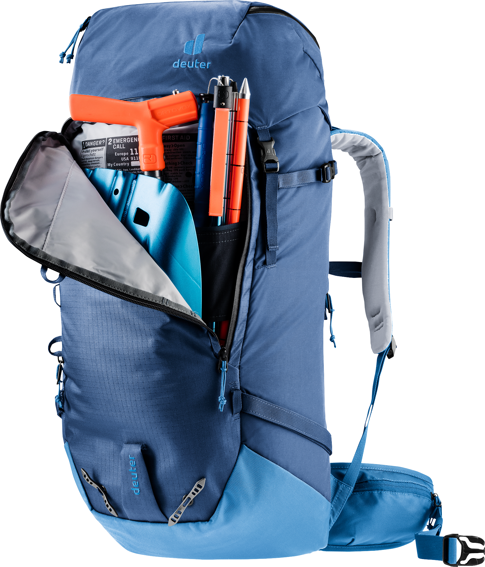 Bag, Backpack, backpack, outdoor, tool pocket, blue, hydration compatibility