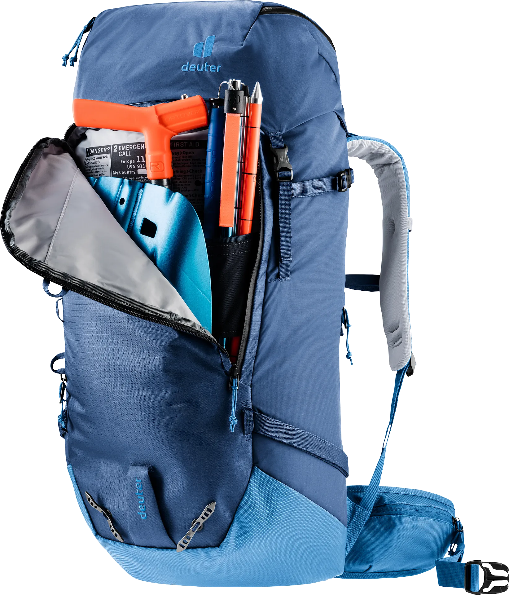Bag, Backpack, backpack, outdoor, tool pocket, blue, hydration compatibility