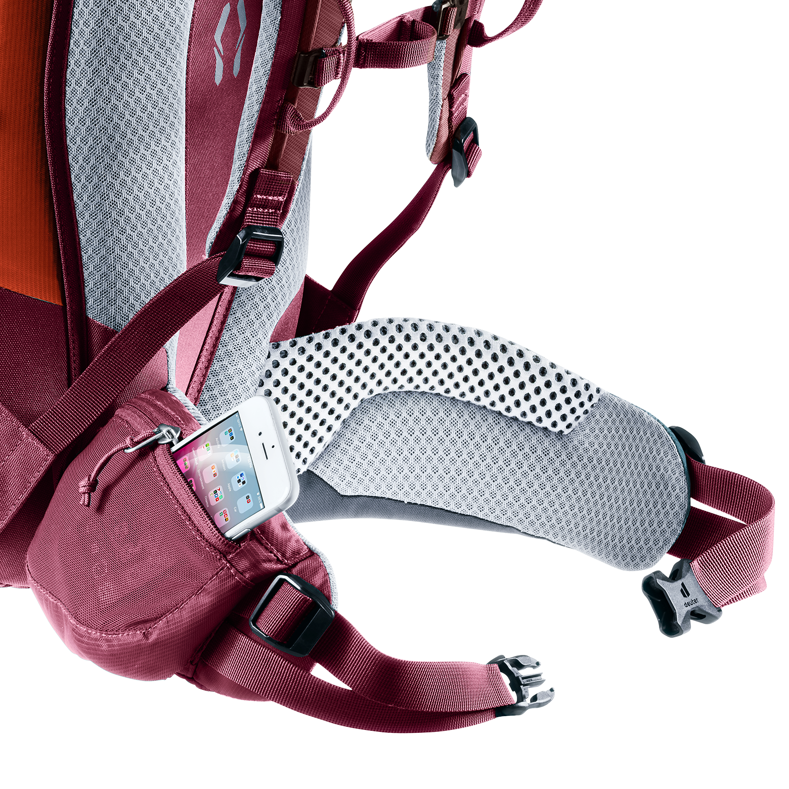 backpack, hydration, pink, mesh, pocket