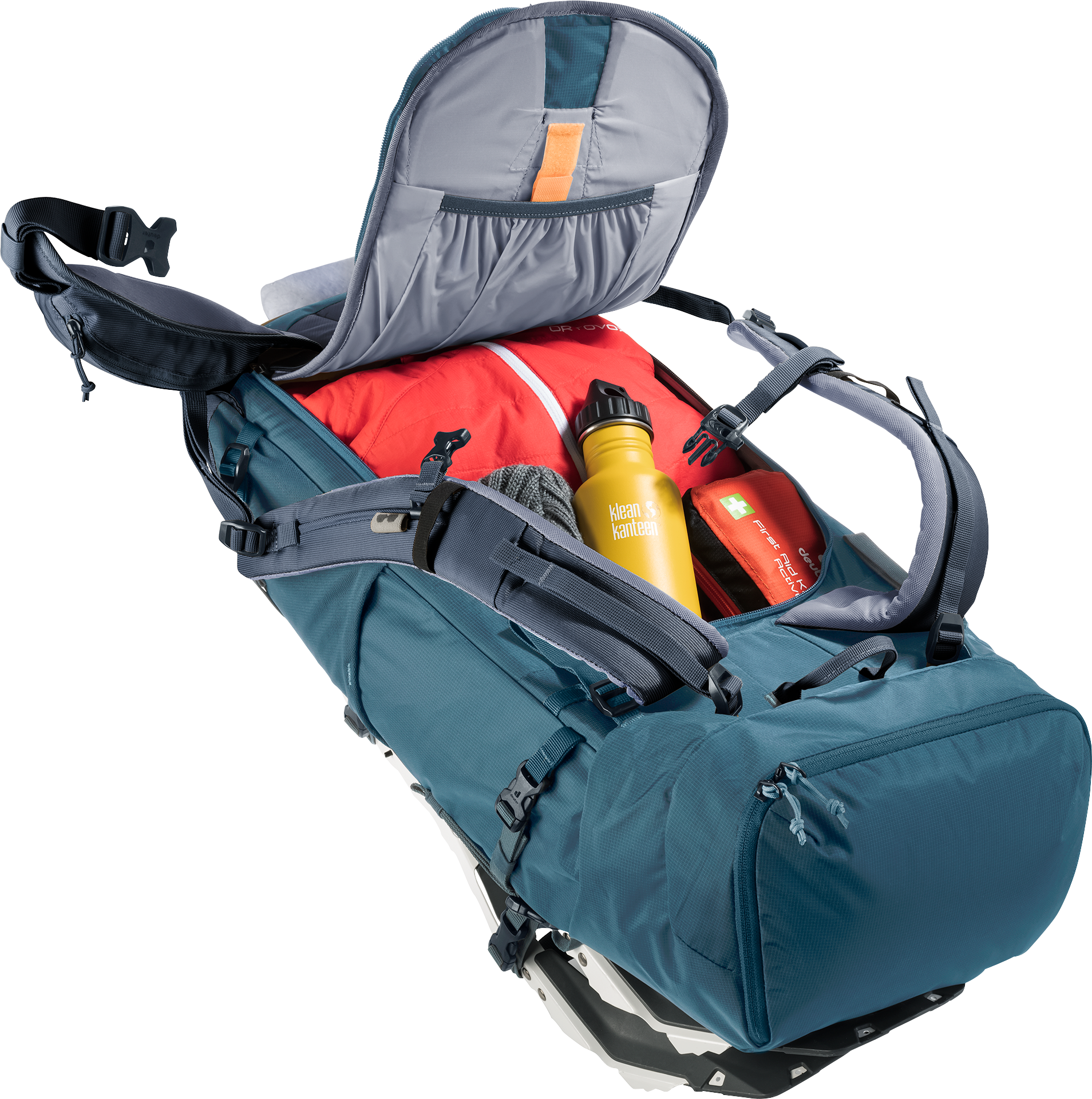 Rise 34+ Bag, First Aid, backpack, hybrid backpack, outdoor gear, hydration bottle, storage pockets