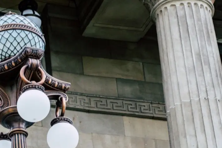 streetlamps, lamp, globe, bronze, column