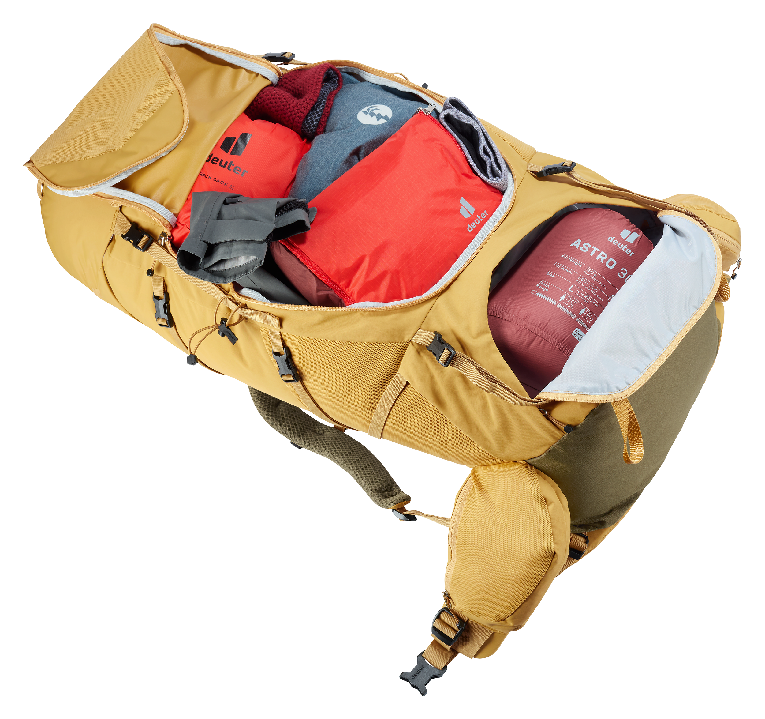 Aircontact Core 65+10 SL Aircontact Core 65+10 SL - Backpacking packs - savanna nori