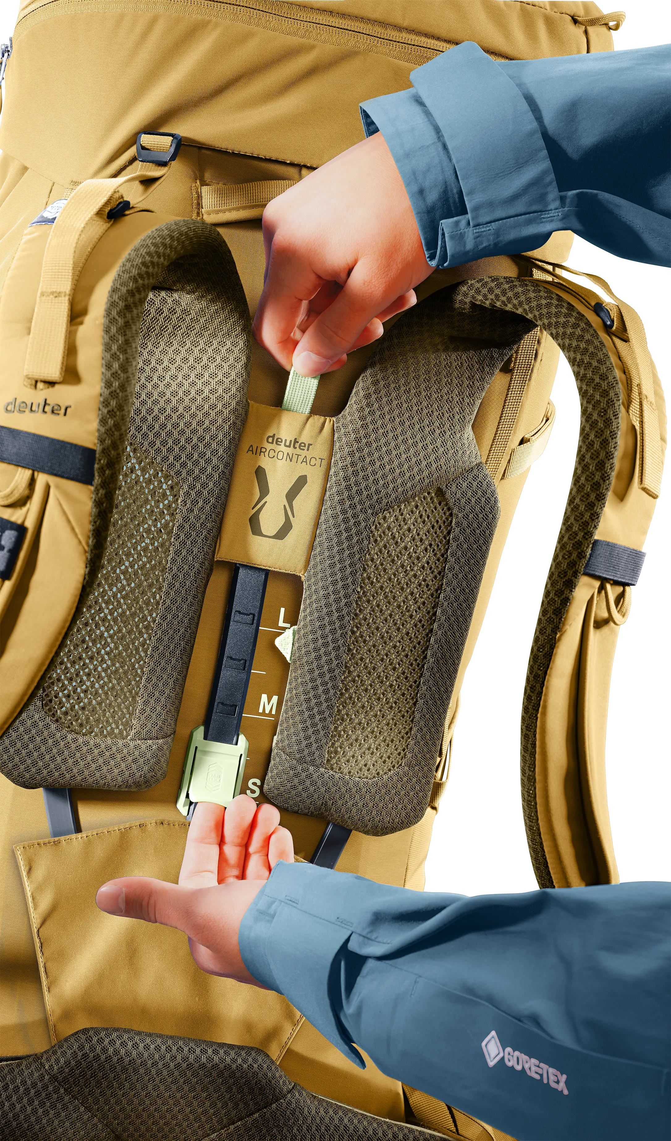 Aircontact Core 60+10 - Backpacking packs - savanna nori