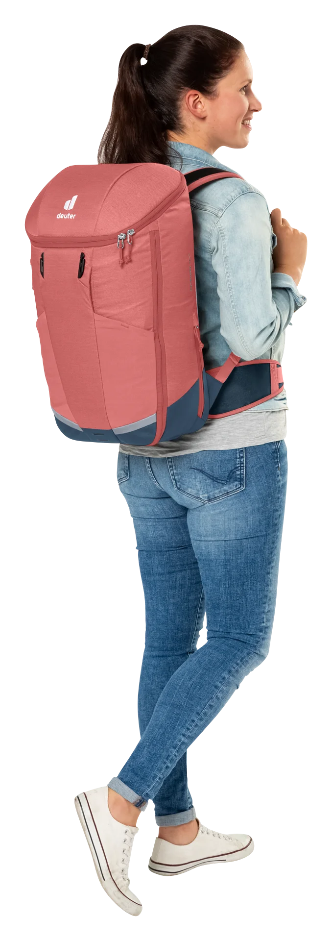 backpack, school, pink, blue-accent, adult-shoulder-straps
