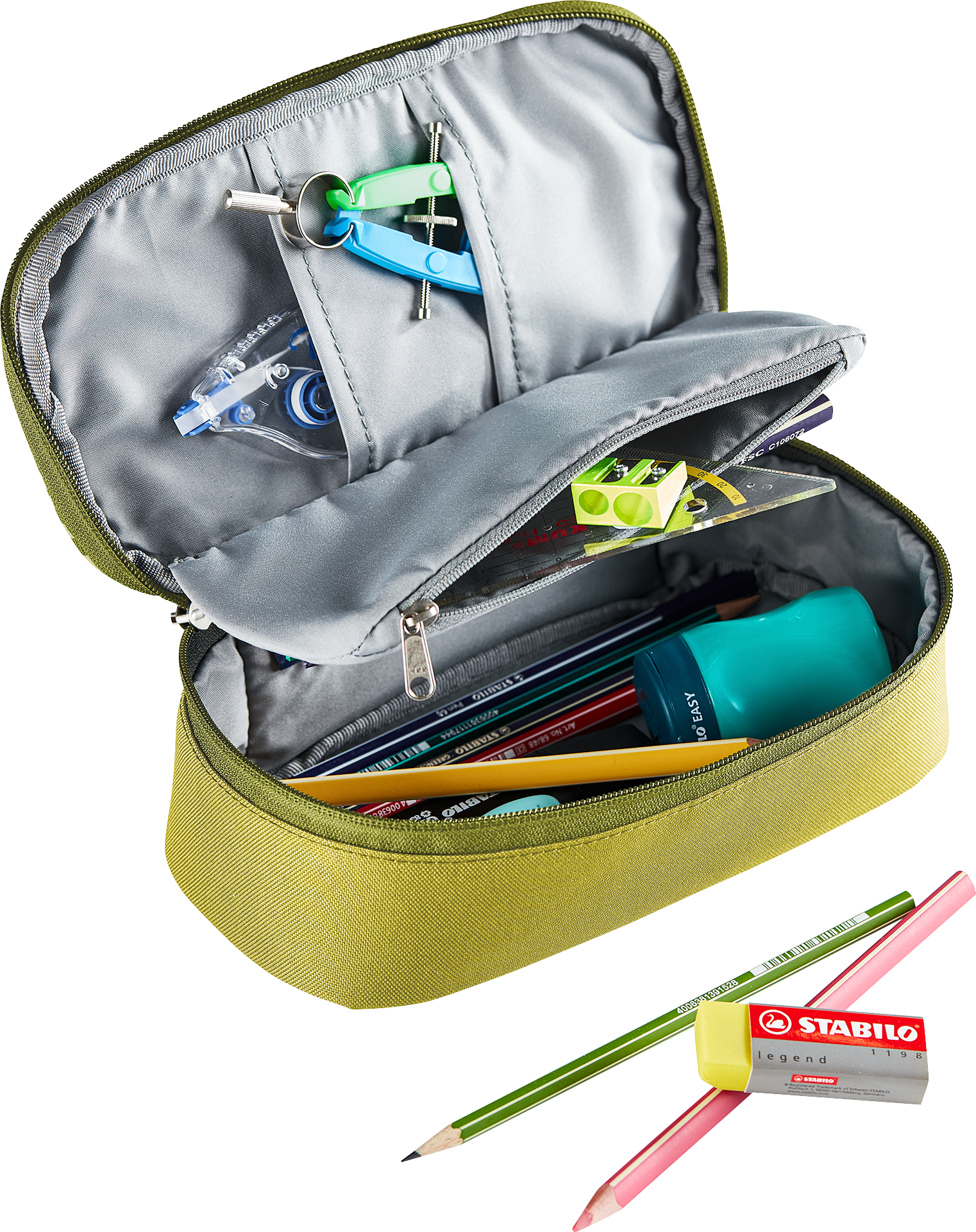 Pencil Box, pencil case, stationery, pencils, sharpener, scissors