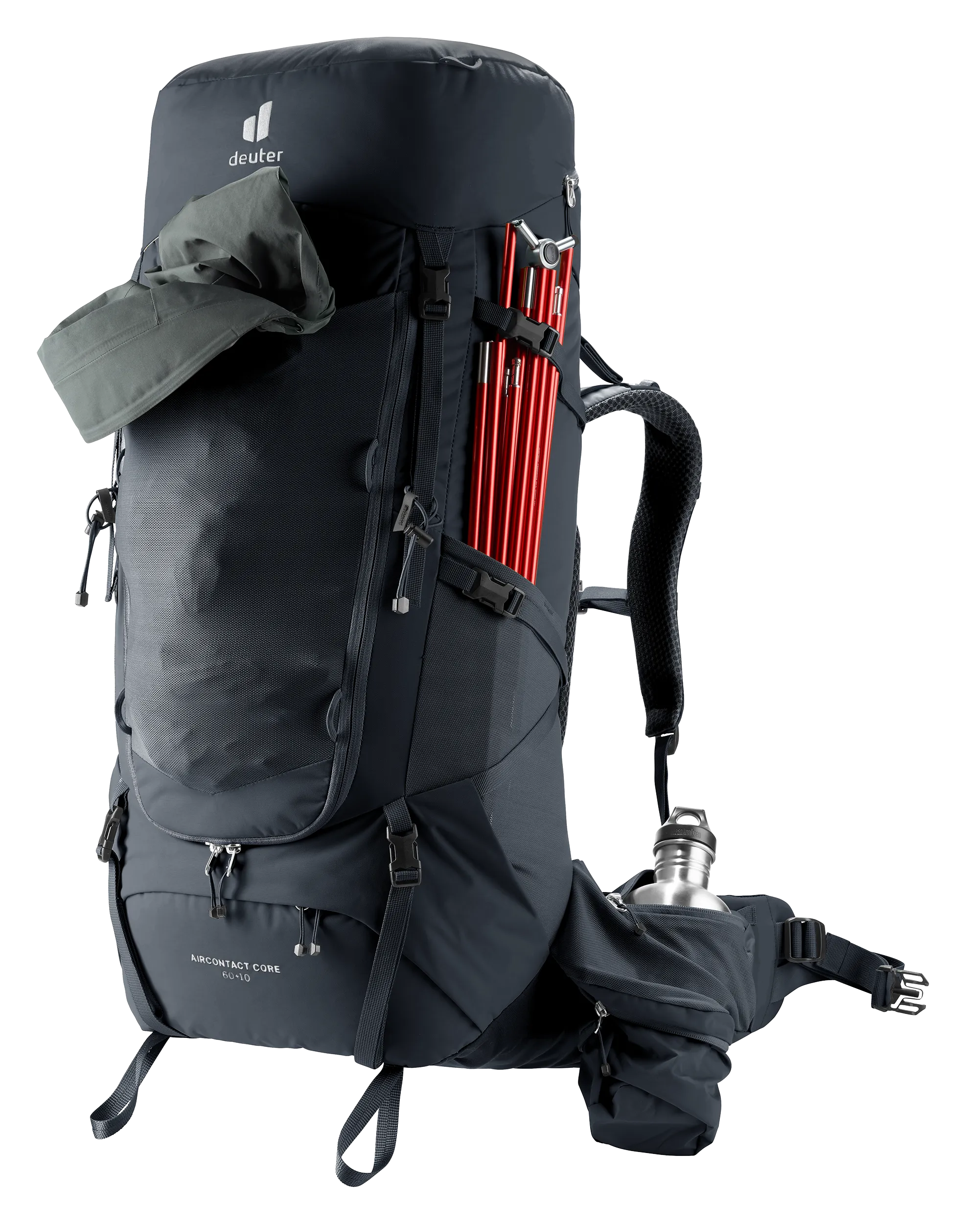 backpack, hiking, external frame, trekking, hydration sleeve, backpack, outdoor, hiking, trail, hydration, poles