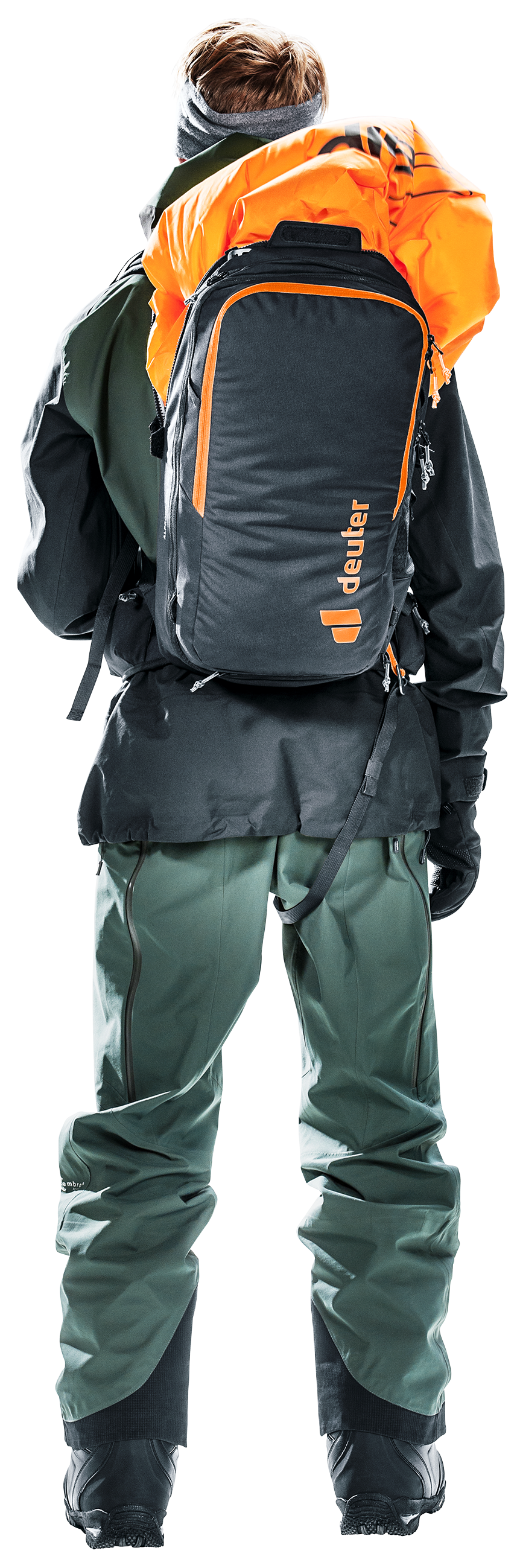 Alproof Ride 18 Pants, Bag, Adult, Man, Person, backpack, outdoor, hiking, orange-accent, deuter