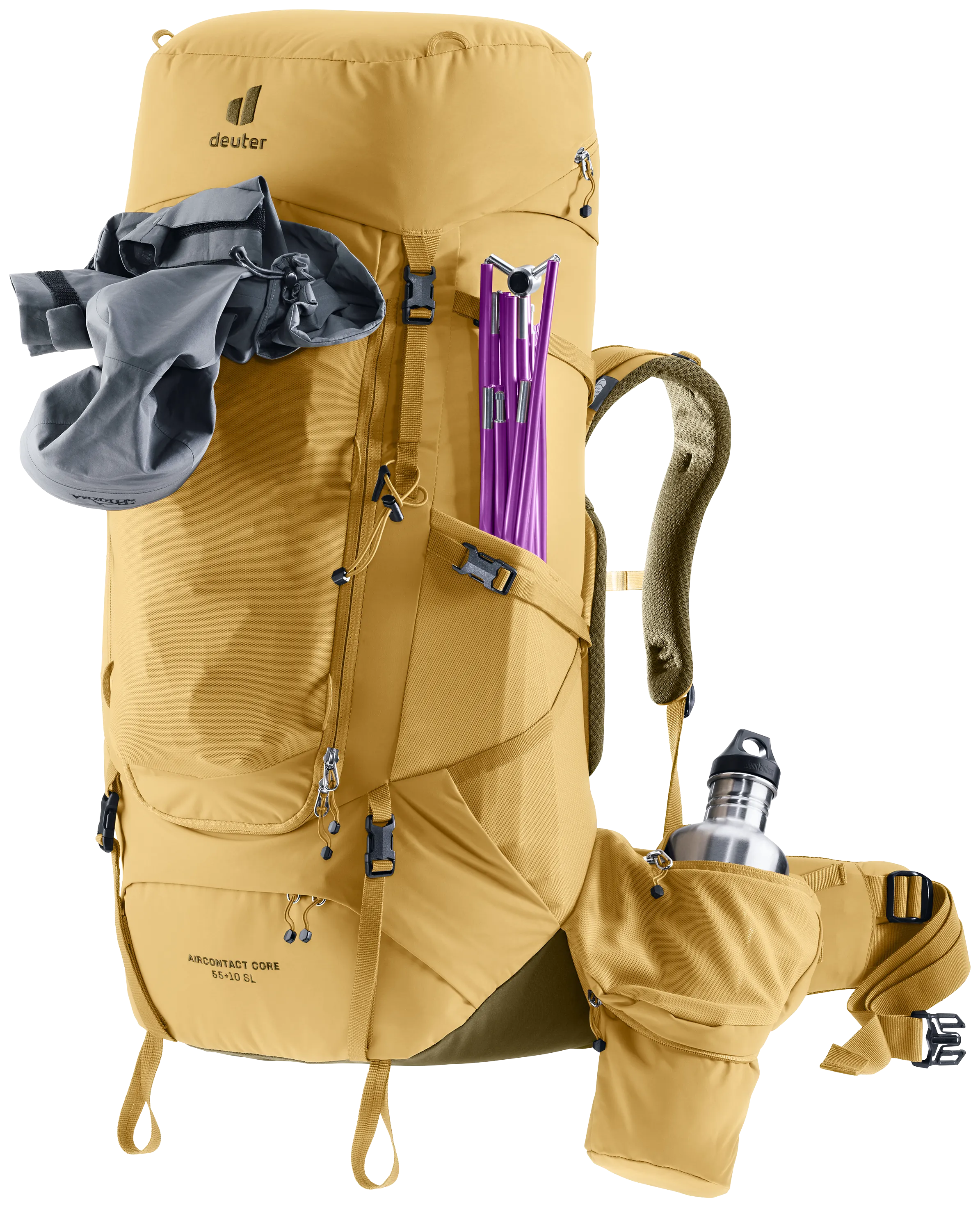 Aircontact Core 55+10 SL - Backpacking packs - savanna nori