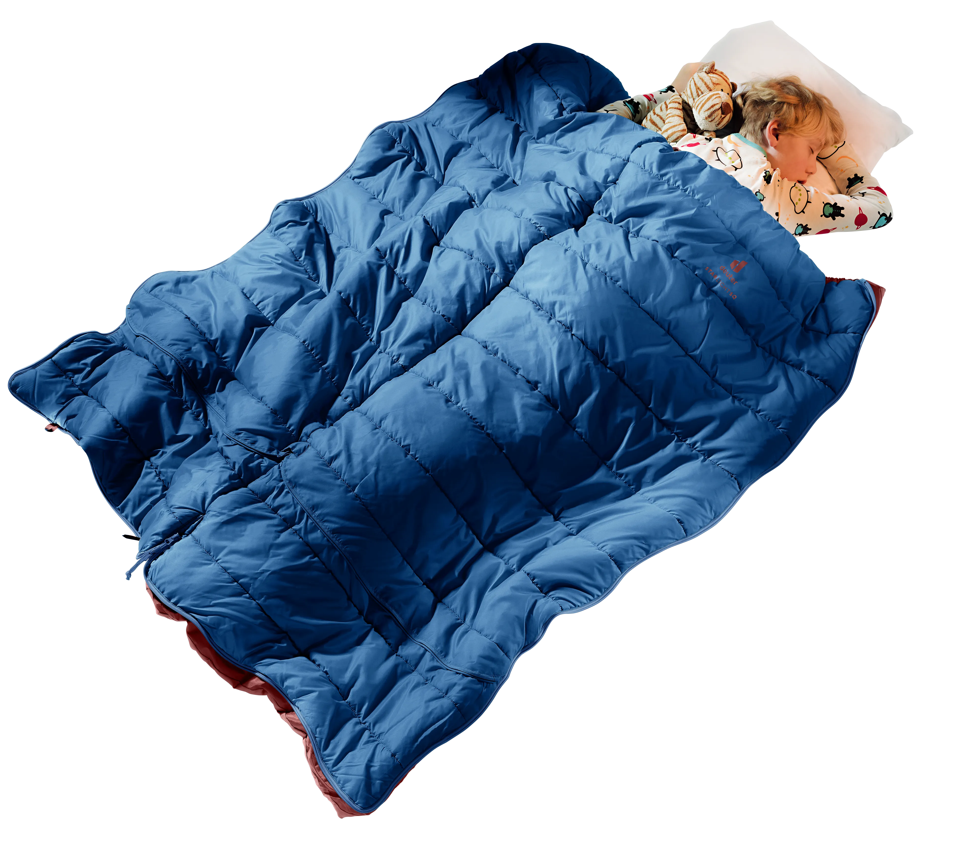 Starlight SQ - Kids' sleeping bags - nightblue redwood