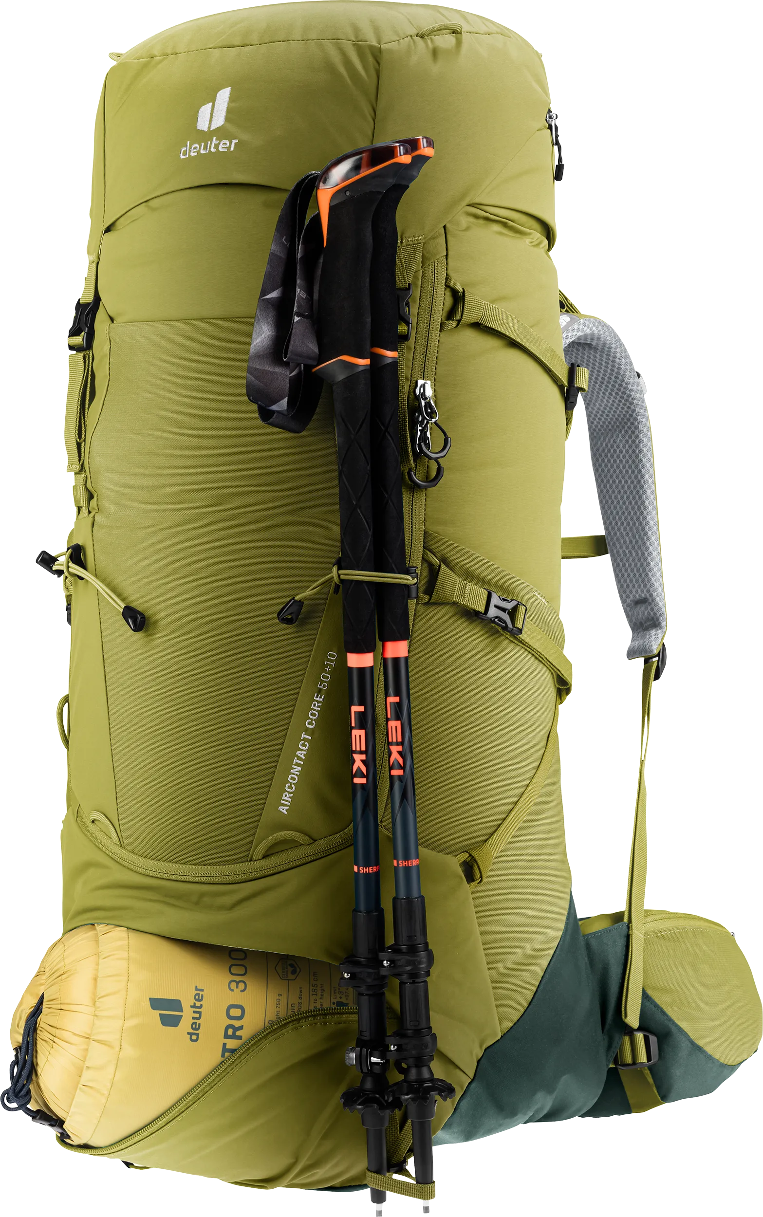 Aircontact Core 50+10 - Backpacking packs - cactus ivy