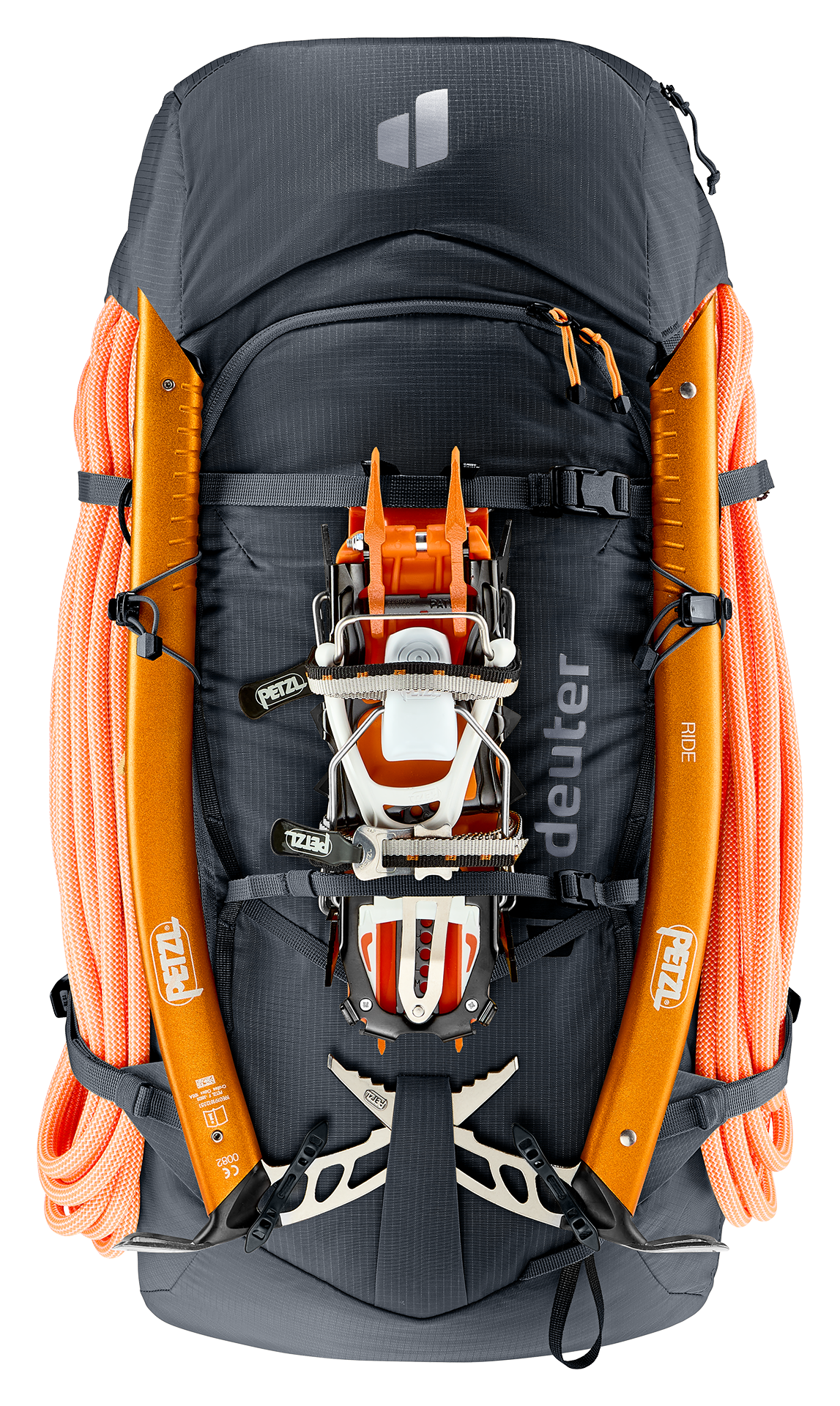 Freescape Tour 32 backpack, hiking, climbing, orange accents, mountaineering gear